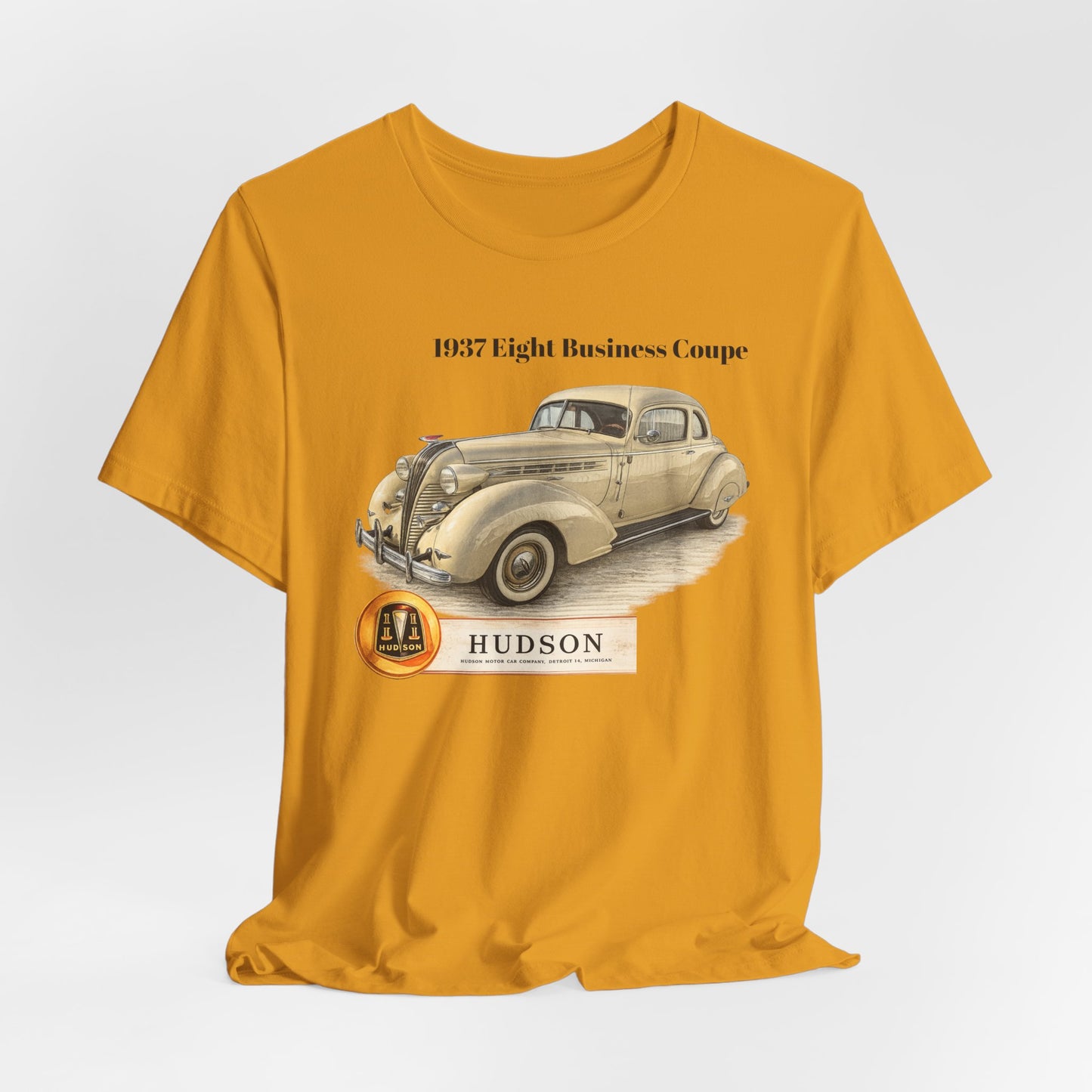 1937 Hudson Eight Business Coupe Vintage Car T-Shirt (JG)