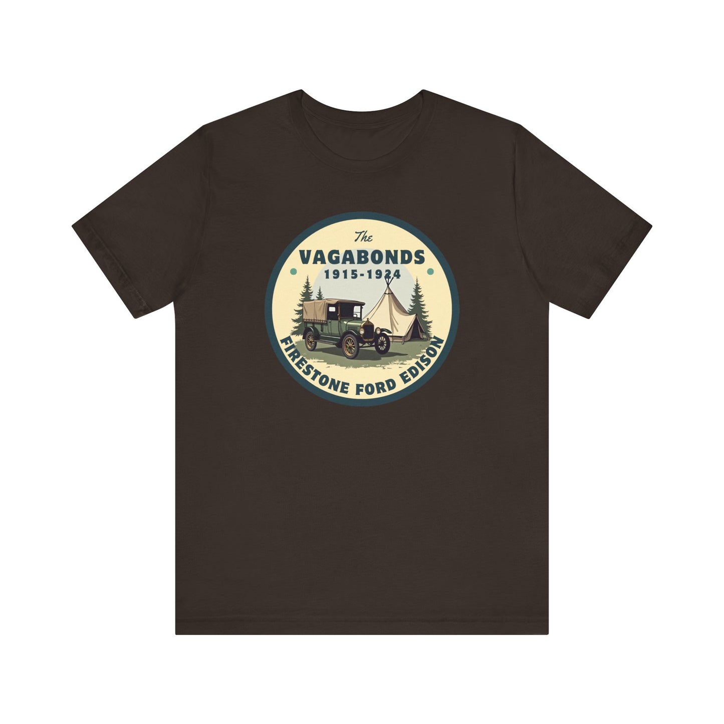 Vagabonds - Firestone, Ford, and Eddison - Retro Camping Shirt