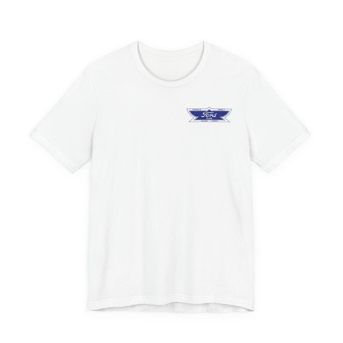 Foothills Model T Club Unisex Soft Tee - Front and Back Logos