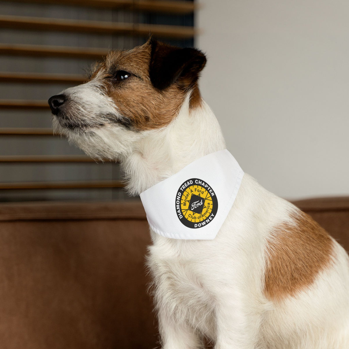 Diamond Tread Chapter Downey Logo Bandana for Dogs - Pet Bandana Collar