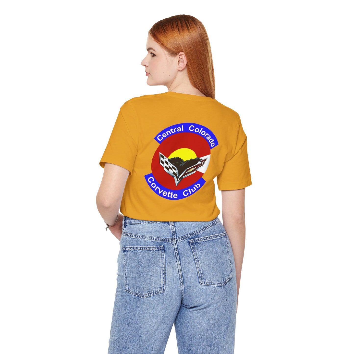 Central Colorado Corvette Club T‑Shirt — Front and Back Logos