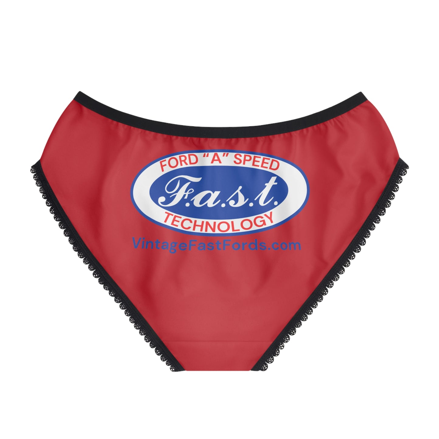 Vintage Ford F.A.S.T. Women's Briefs - Fun Retro Underwear for Car Enthusiasts