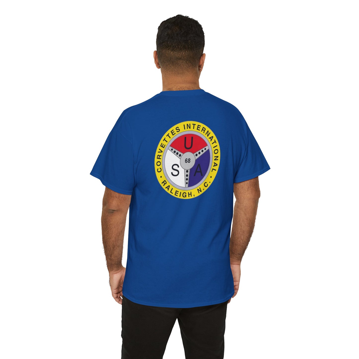 Cornettes International Raleigh Front and Back Logos — Unisex Heavy Cotton Tee