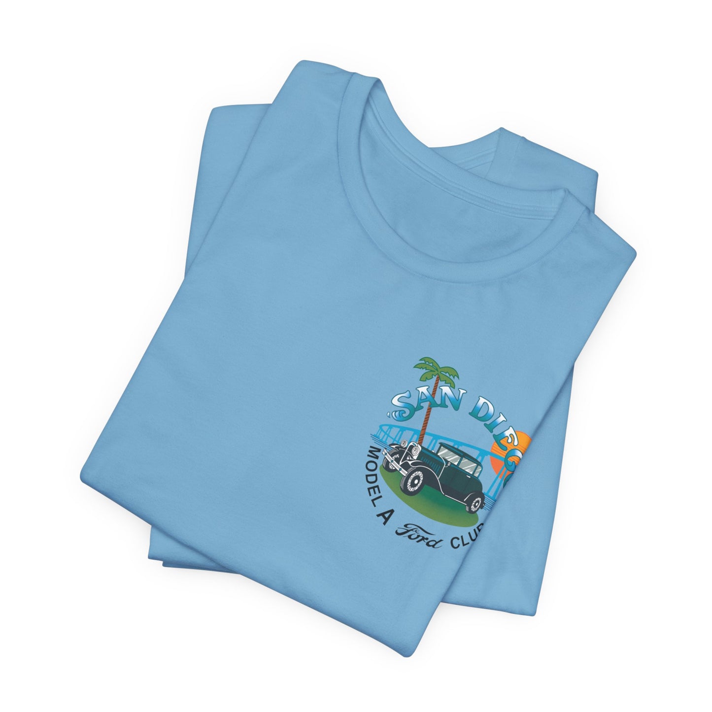 San Diego Model A Ford Club Tee — Vintage Car Sunset Shirt