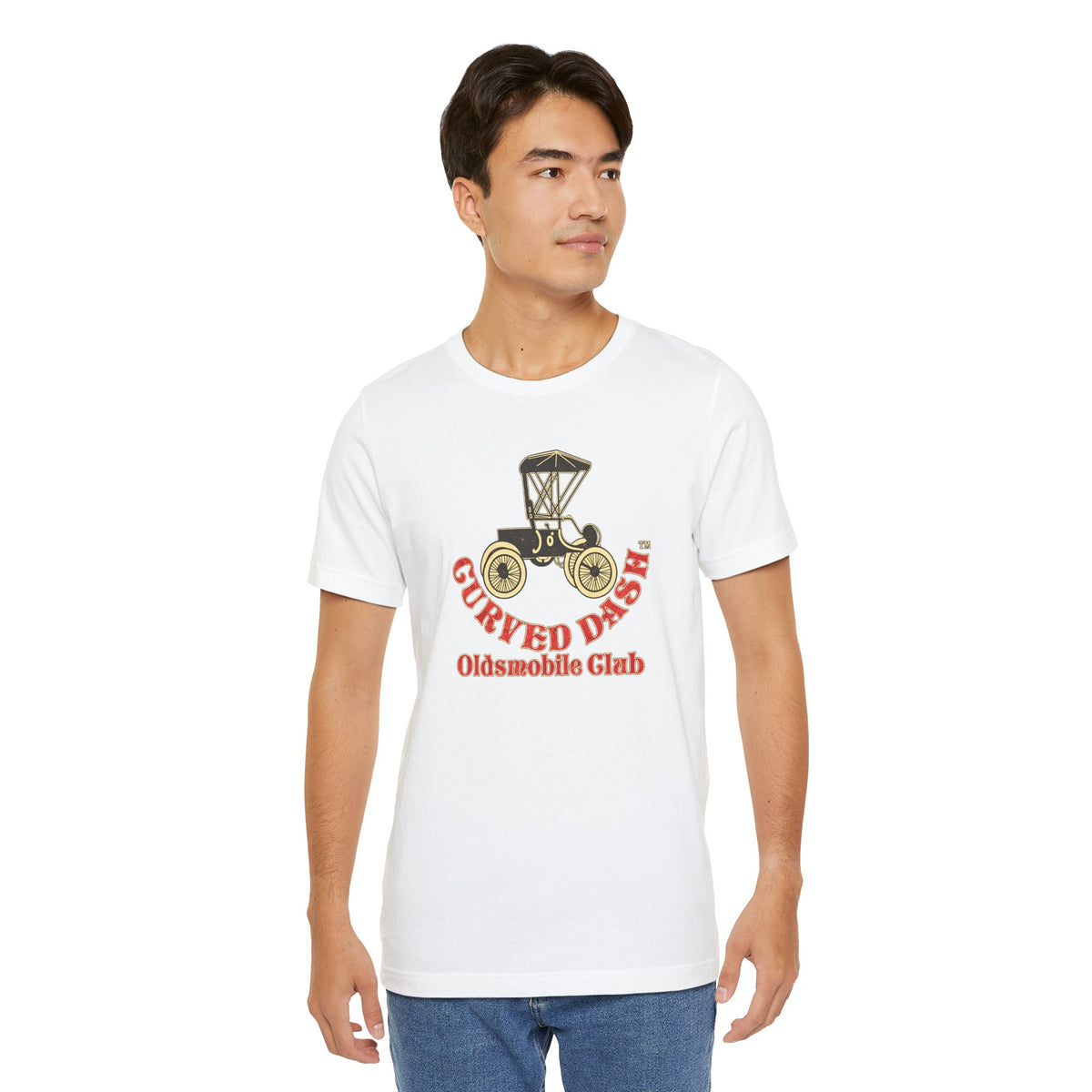Curved Dash Oldsmobile Club T‑Shirt — Unisex Soft Short Sleeve Tee
