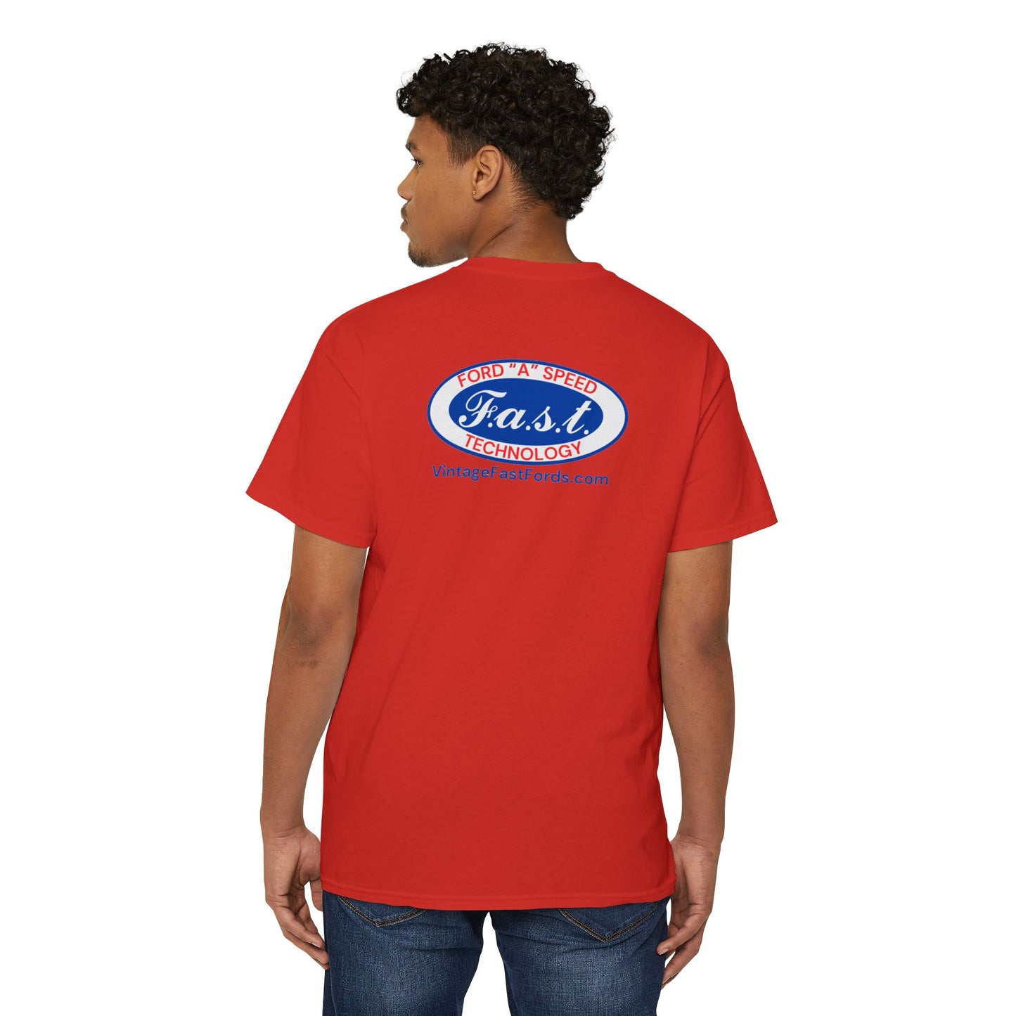 F.A.S.T. Pocket Tee (front and back logo) - Unisex Heavy Cotton T-Shirt