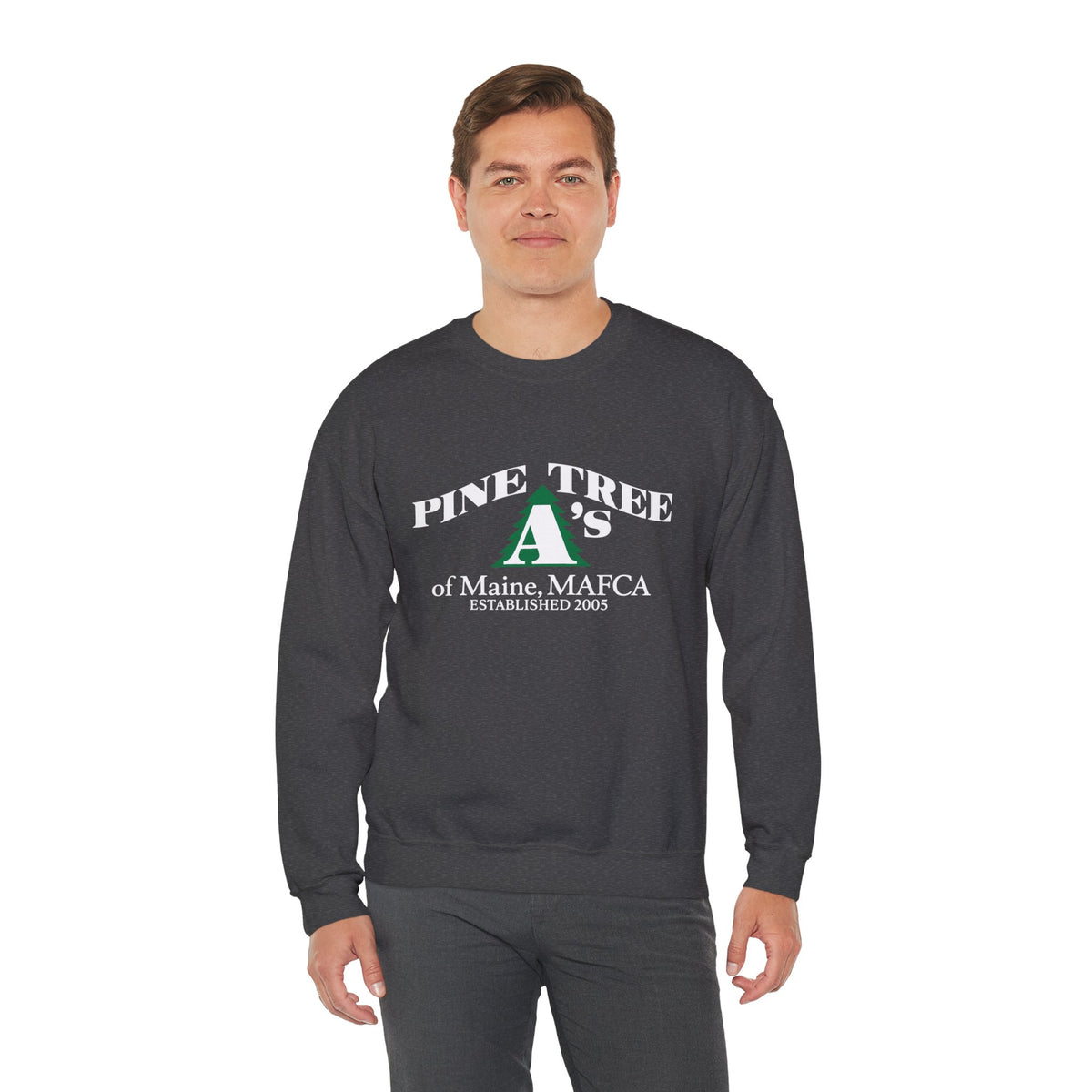 Pine Tree A's of Maine, MAFCA — Unisex Heavy Blend™ Crewneck Sweatshirt