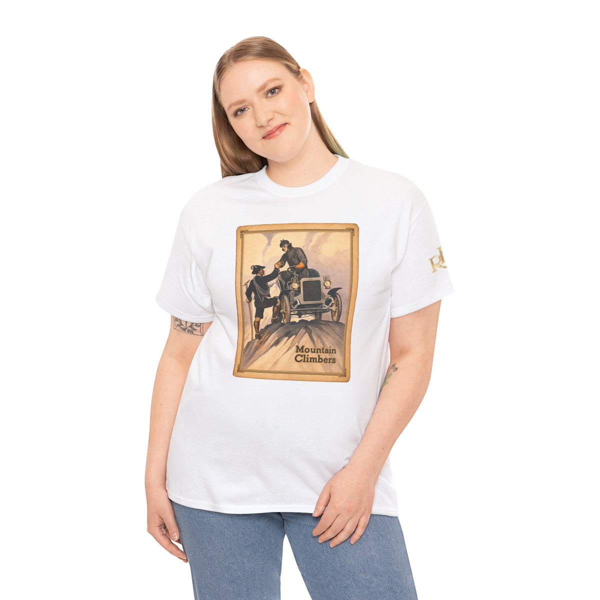 REO Mountain Climbers Vintage Tee — Unisex Heavy Cotton Tee