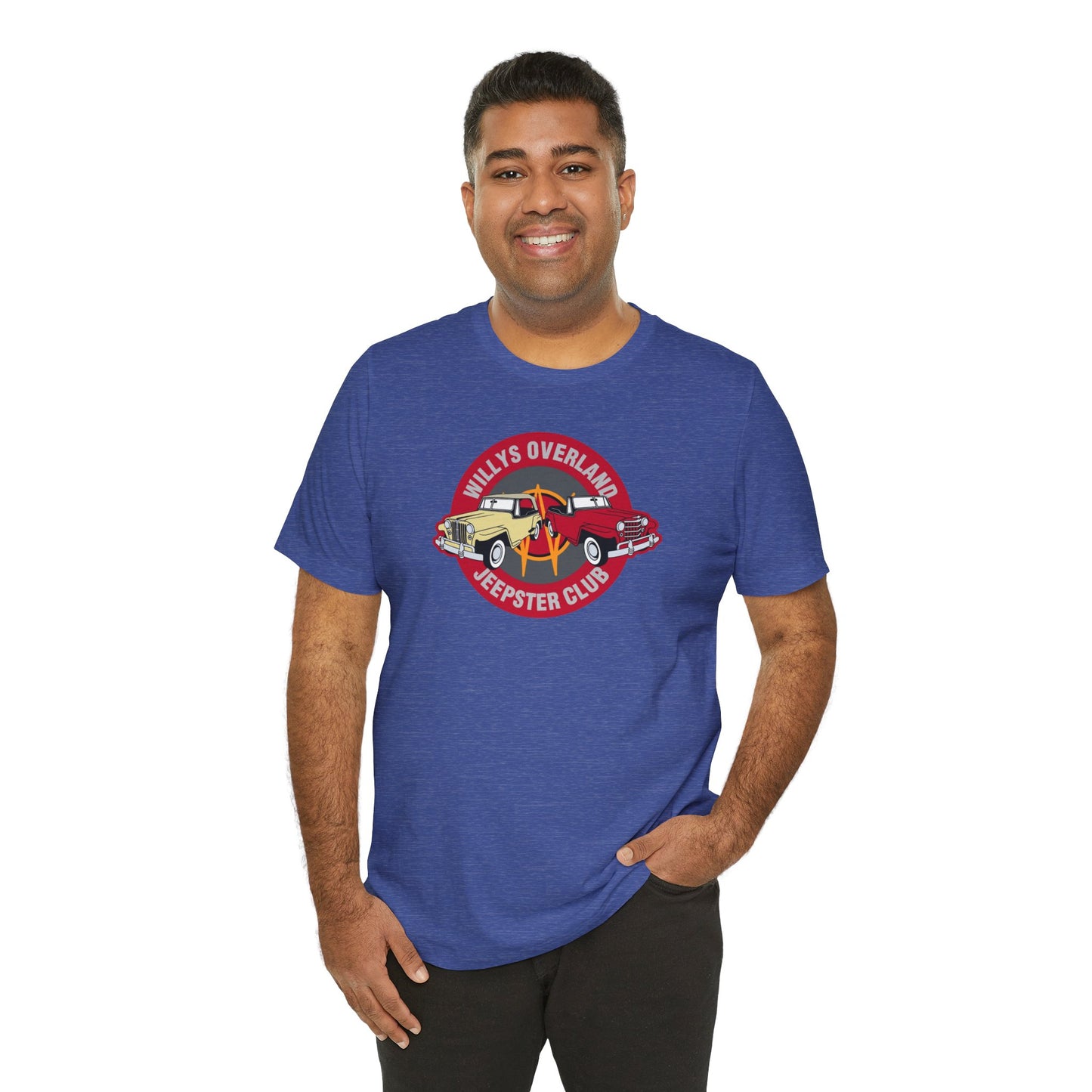 Willys Overland Jeepster Club T-Shirt - Unisex Jersey Short Sleeve Tee