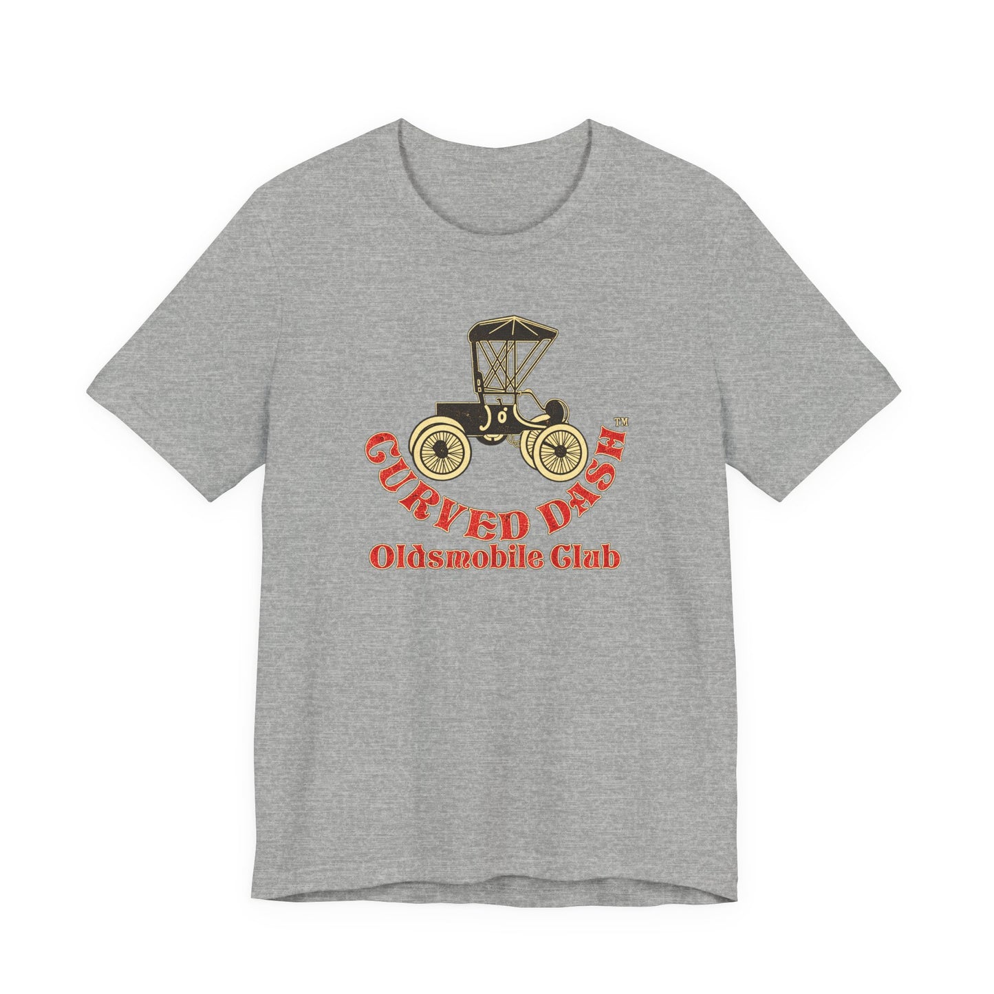 Curved Dash Oldsmobile Club Vintage Car T-Shirt - Unisex Soft Short Sleeve Tee