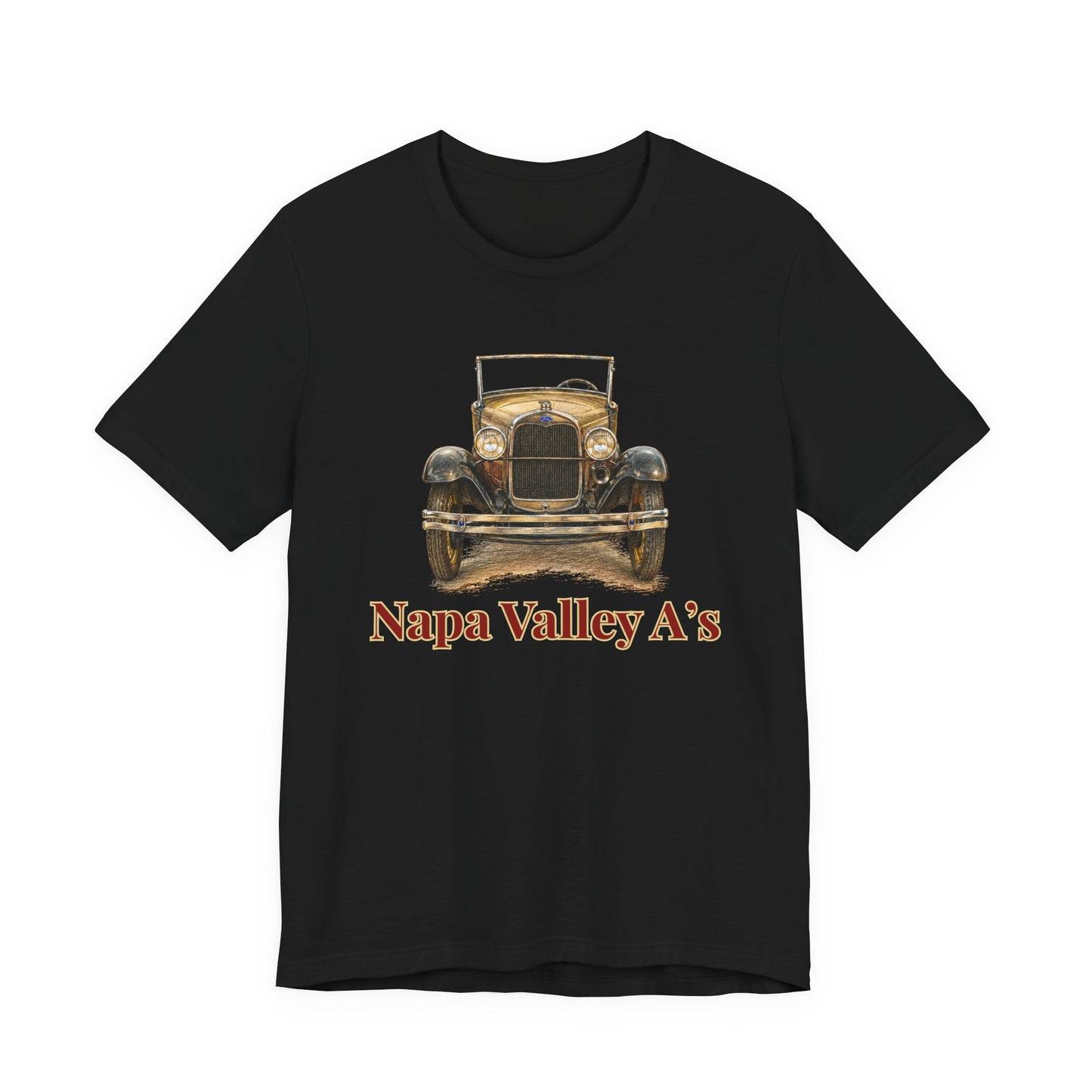 Napa Valley A’s Vintage Car Tee - Large Front Logo