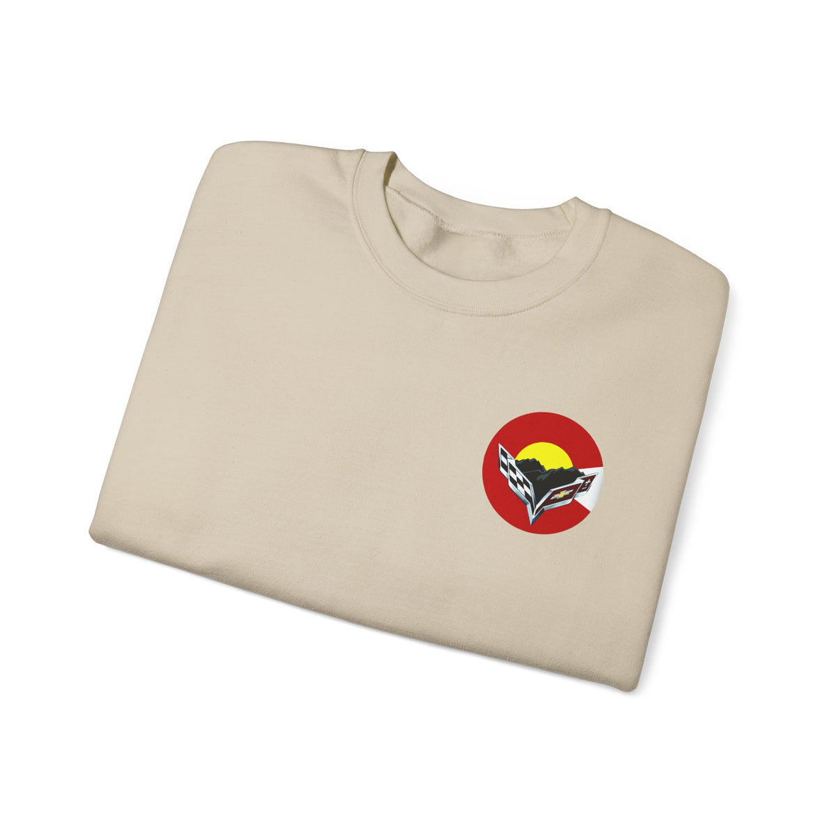 Central Colorado Corvette Club Screen Printed Sweatshirt – Unisex Heavy Blend™ Crewneck Sweatshirt