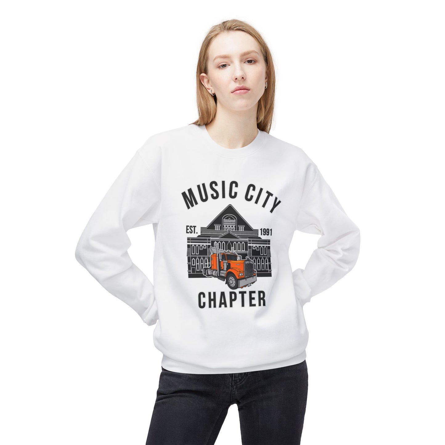 Music City Chapter ATHS — Unisex Midweight Softstyle Fleece Crewneck Sweatshirt
