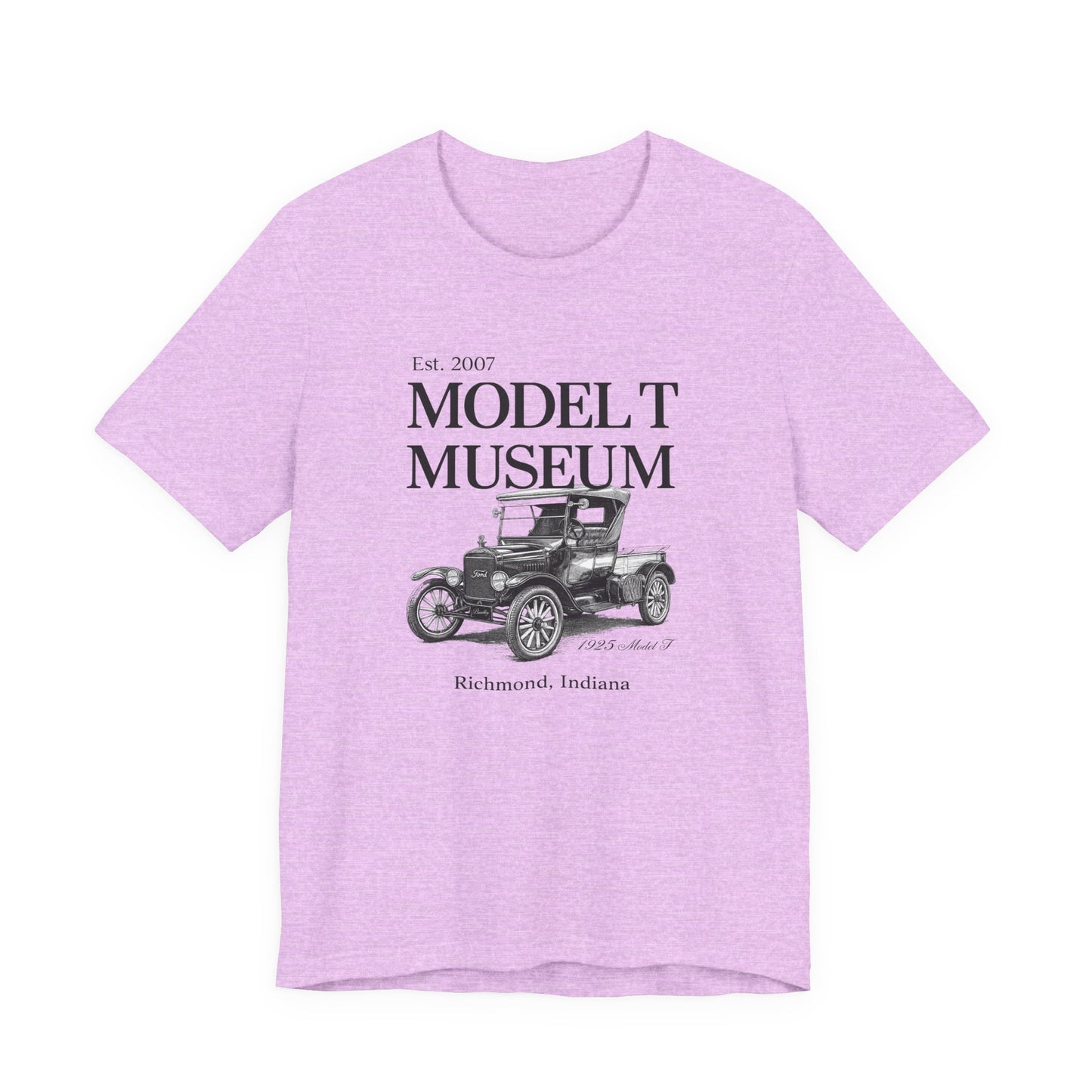 1925 Model T Pickup "Bradley" Museum Tee — Vintage Ford Model T Illustration (Richmond, Indiana)