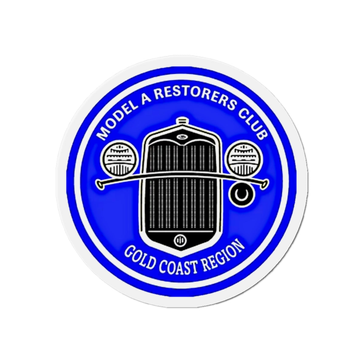 Gold Coast Region Model A Restorers Club Round Die-Cut Magnet