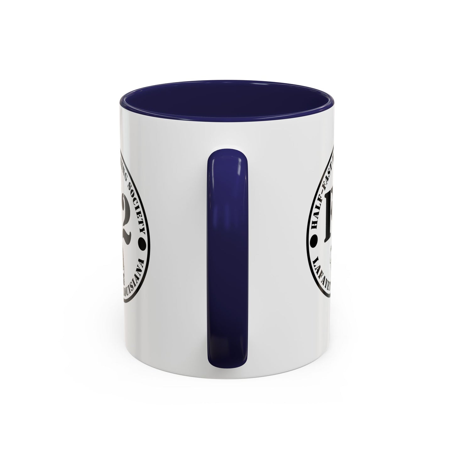 F/2 Half-Fast Motoring Society Accent Coffee Mug — Lafayette, Louisiana Emblem (11/15oz)