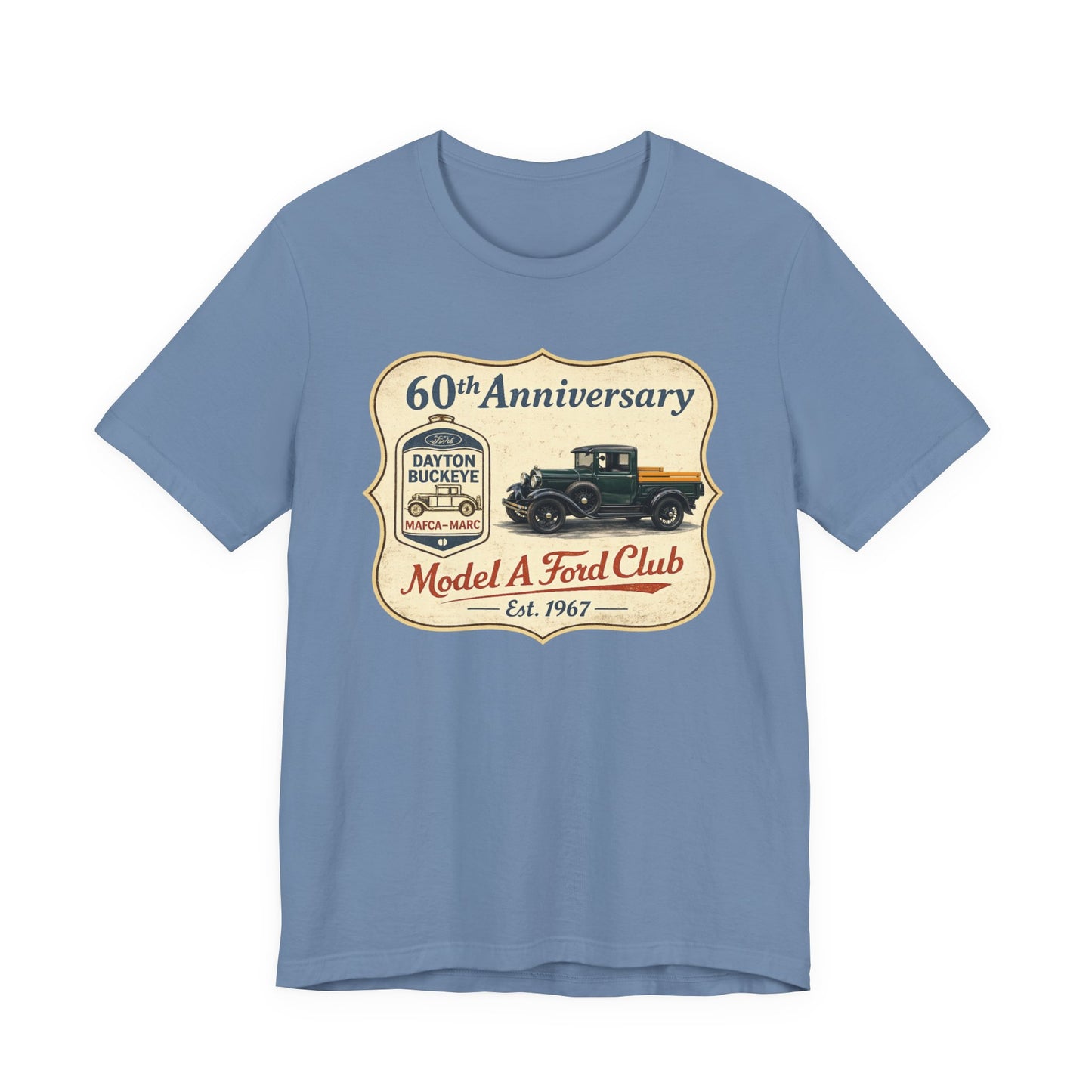 Dayton Buckeye Model A Ford Club 60th Anniversary Tee — Pickup (KS)