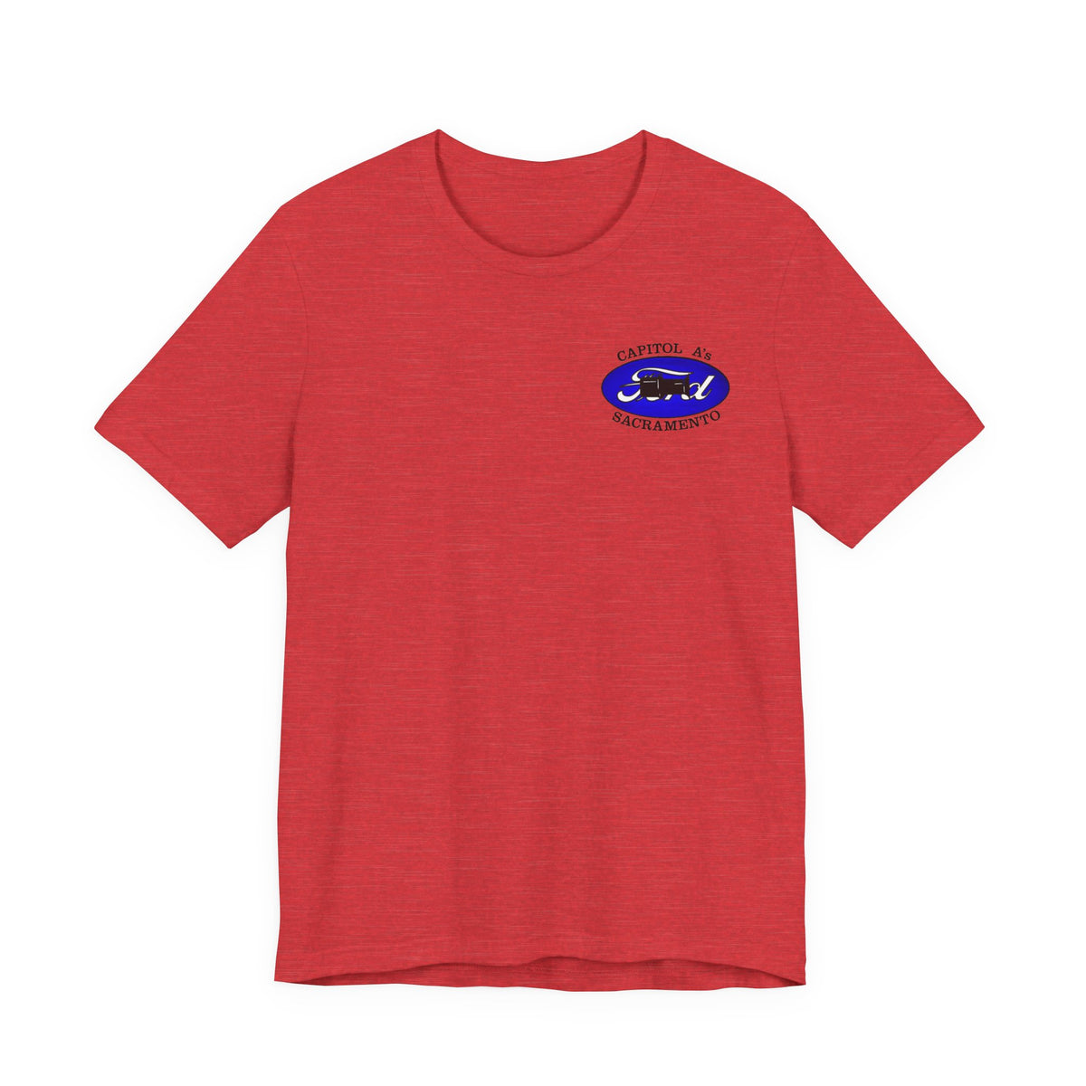 Capitol A's (single small logo) Unisex Soft Short Sleeve Tee