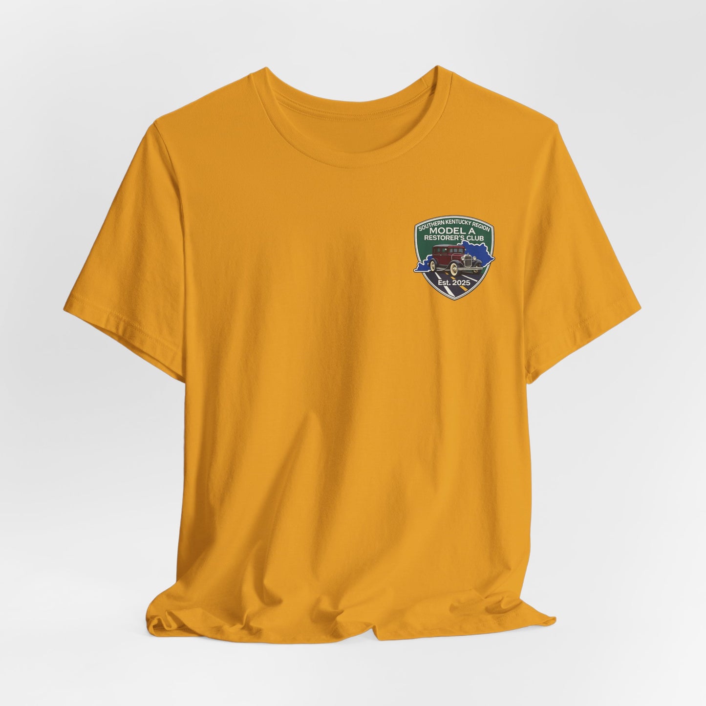 Southern Kentucky Region Model A Restorer's Club T‑Shirt — Front and Back Logos Unisex Jersey Short Sleeve Tee