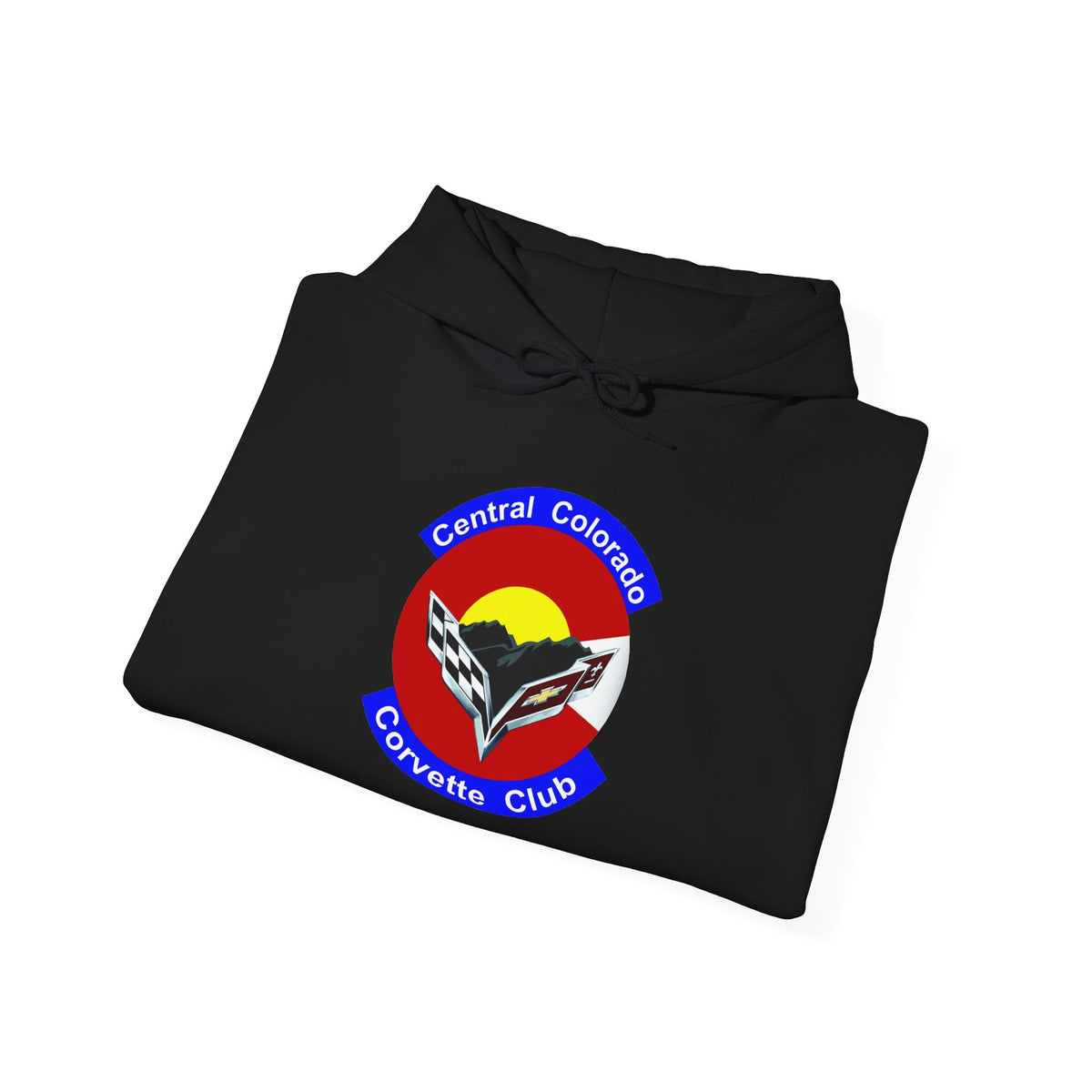 Central Colorado Corvette Club Screen Printed Hoodie Pullover