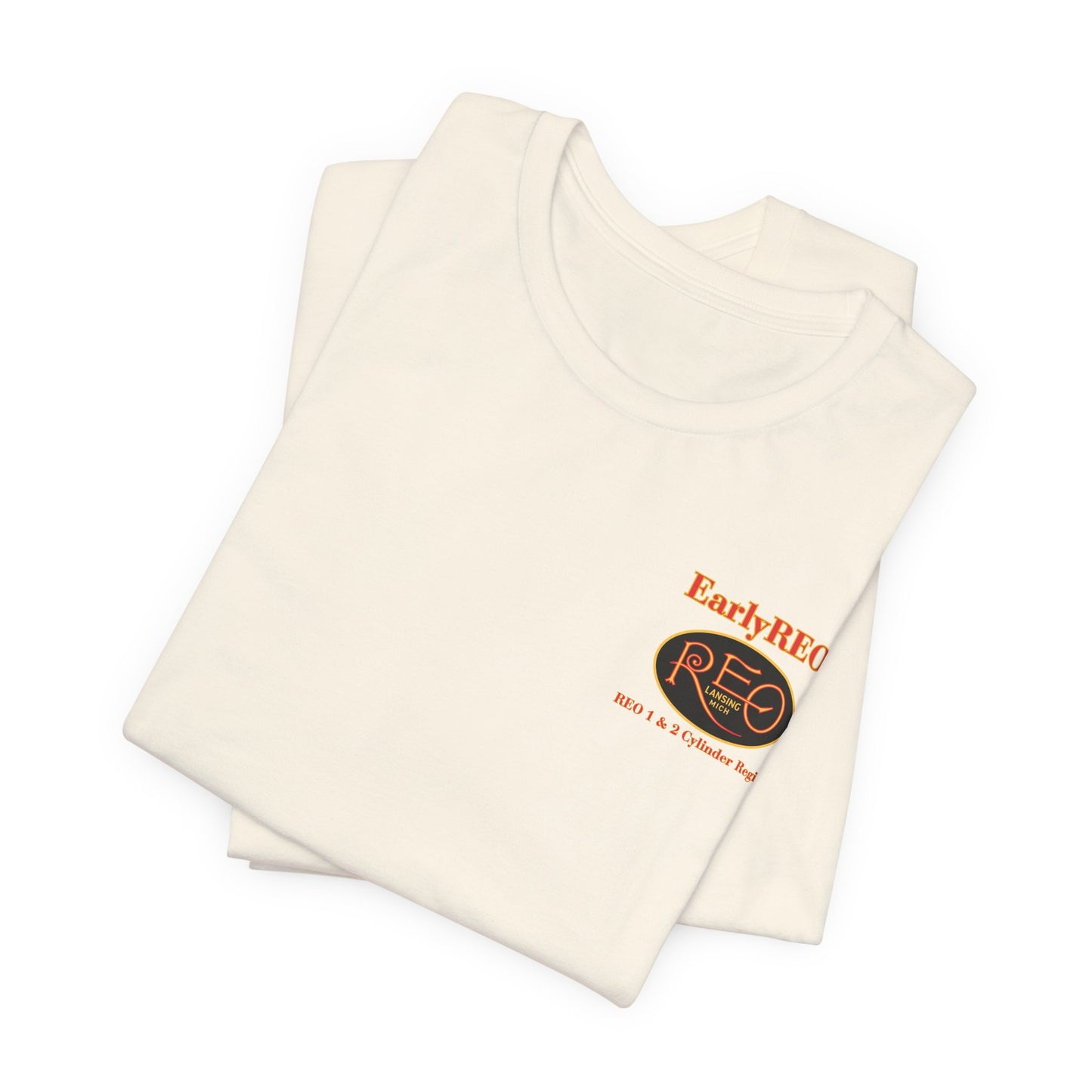REO Lansing Michigan Mountain Climbers Tee — Unisex Soft Short Sleeve Tee