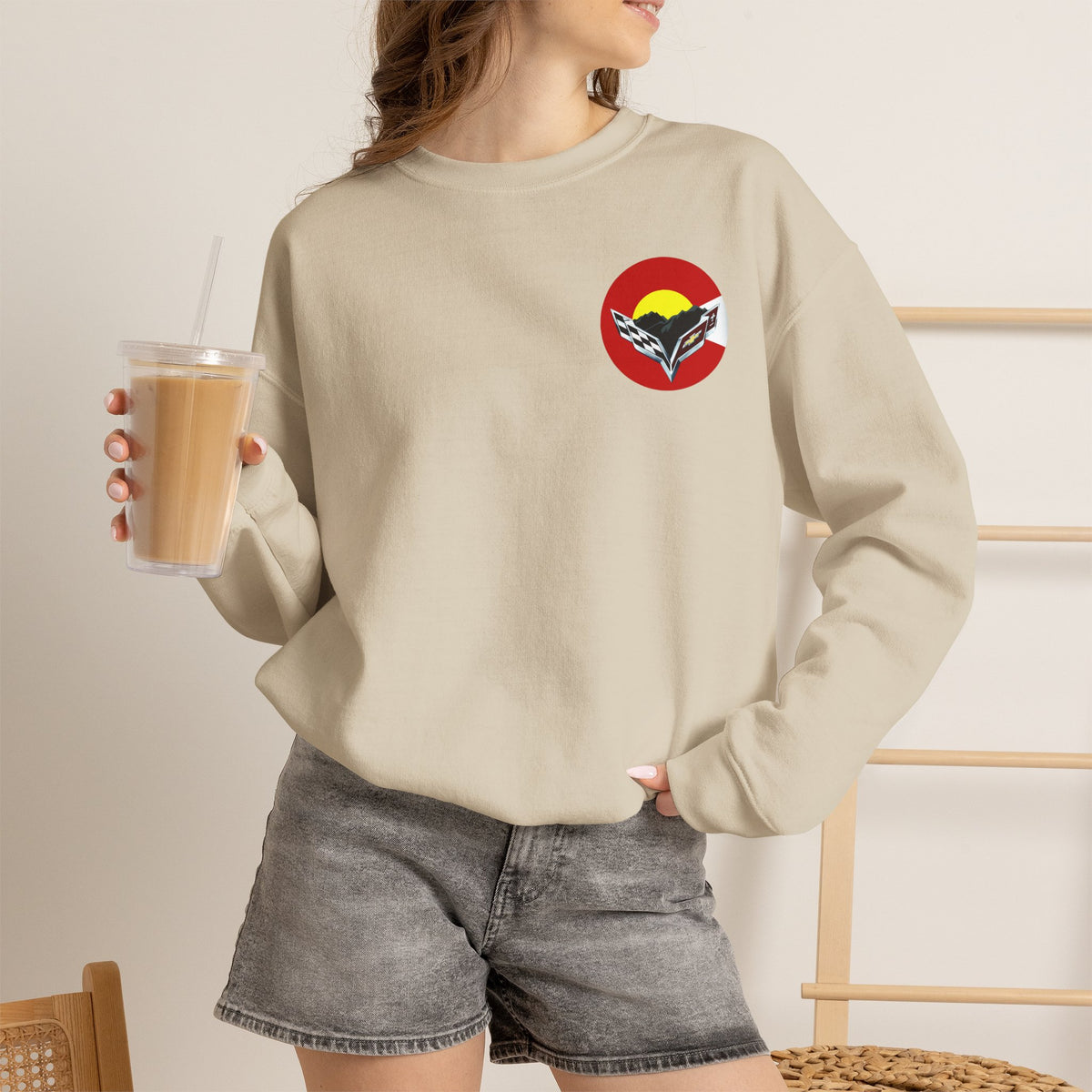 Central Colorado Corvette Club Screen Printed Sweatshirt – Unisex Heavy Blend™ Crewneck Sweatshirt