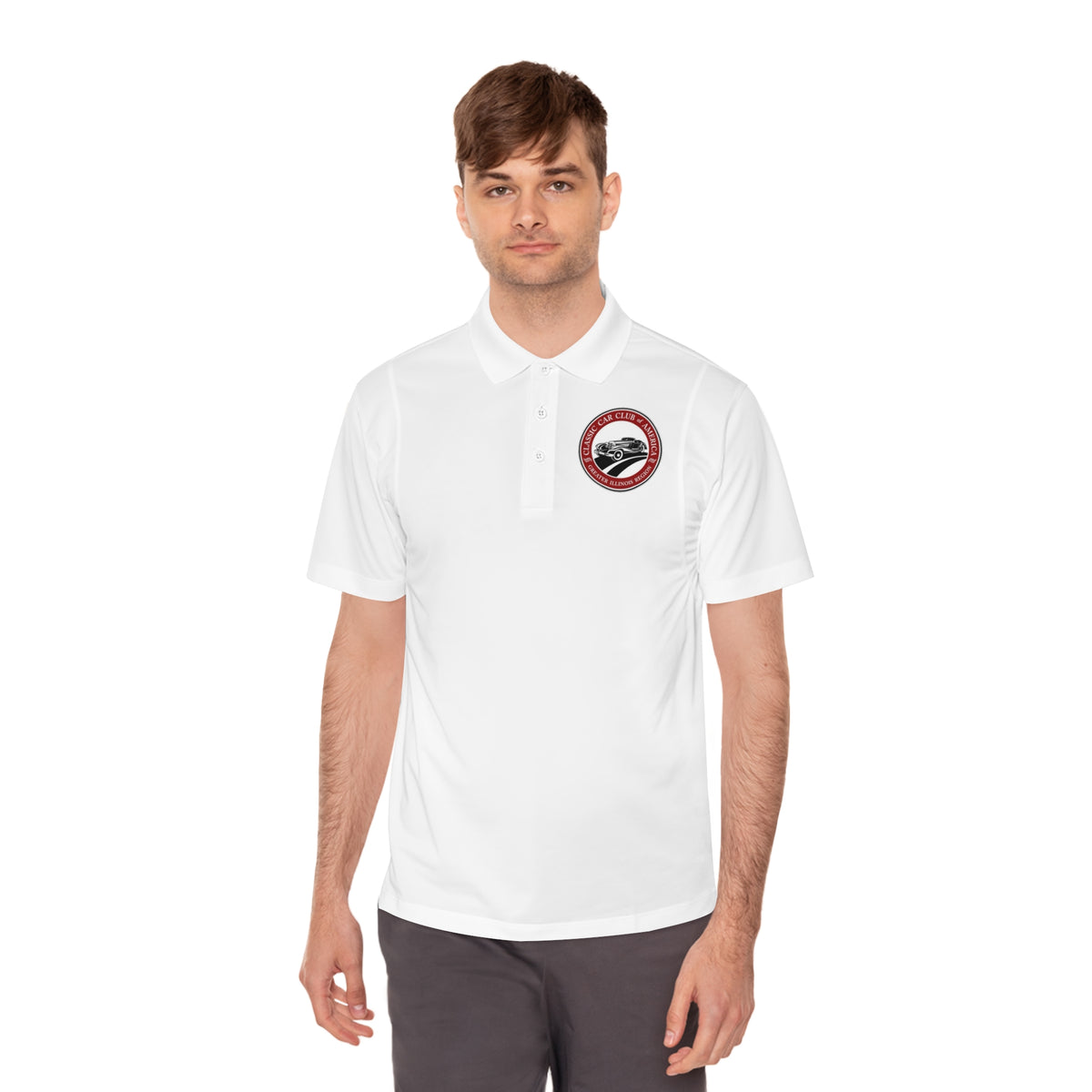 Classic Car Club of America Greater Illinois Region Moisture-Wicking Men's Polo Shirt