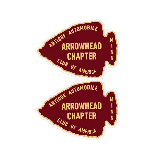 Arrowhead Chapter Antique Automobile Custom Shape Magnet – Two Large 18" x 12" Magnets for Your Car or Trailer