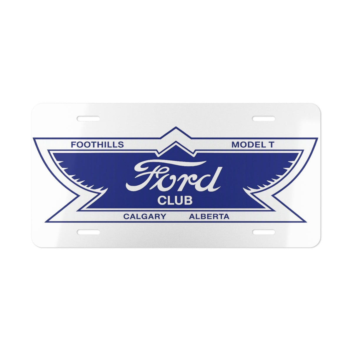 Foothills Model T Club Calgary Alberta License Plate