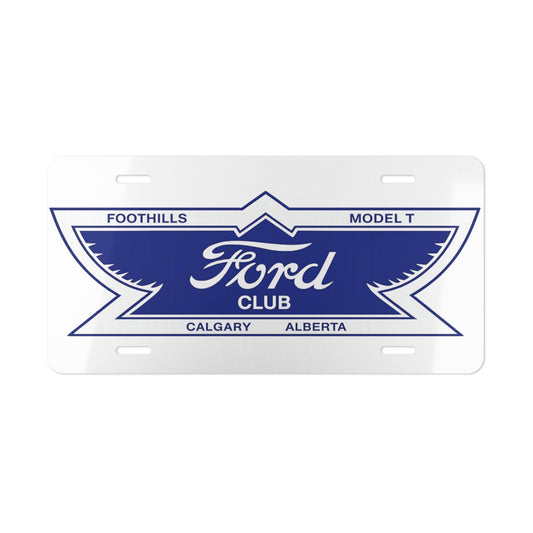 Foothills Model T Club Calgary Alberta License Plate