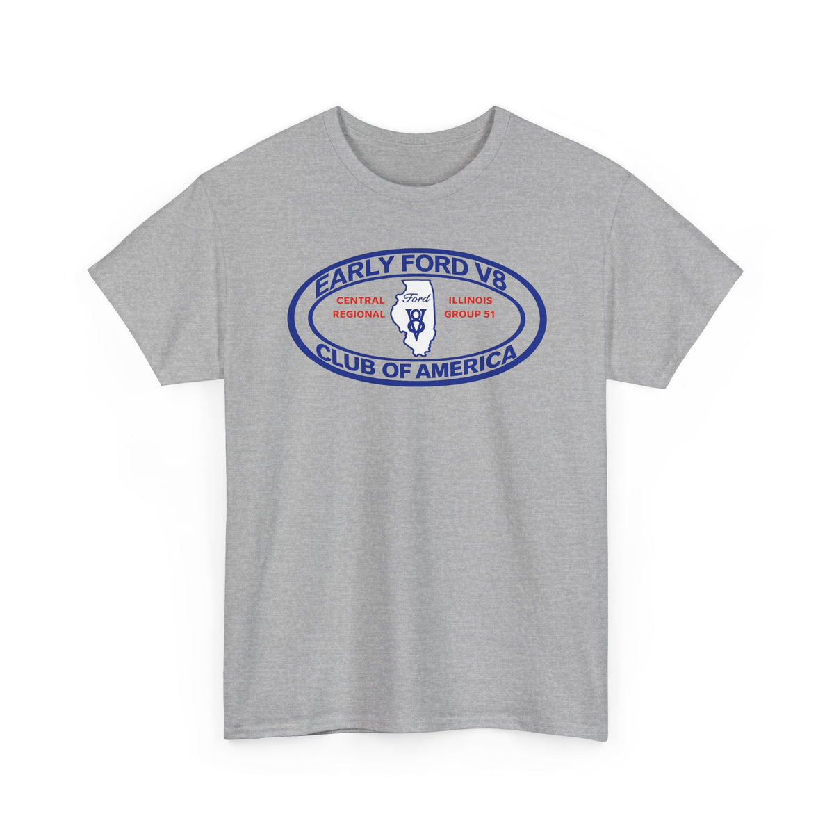 Early Ford V8 Club of America Unisex Heavy Cotton Tee