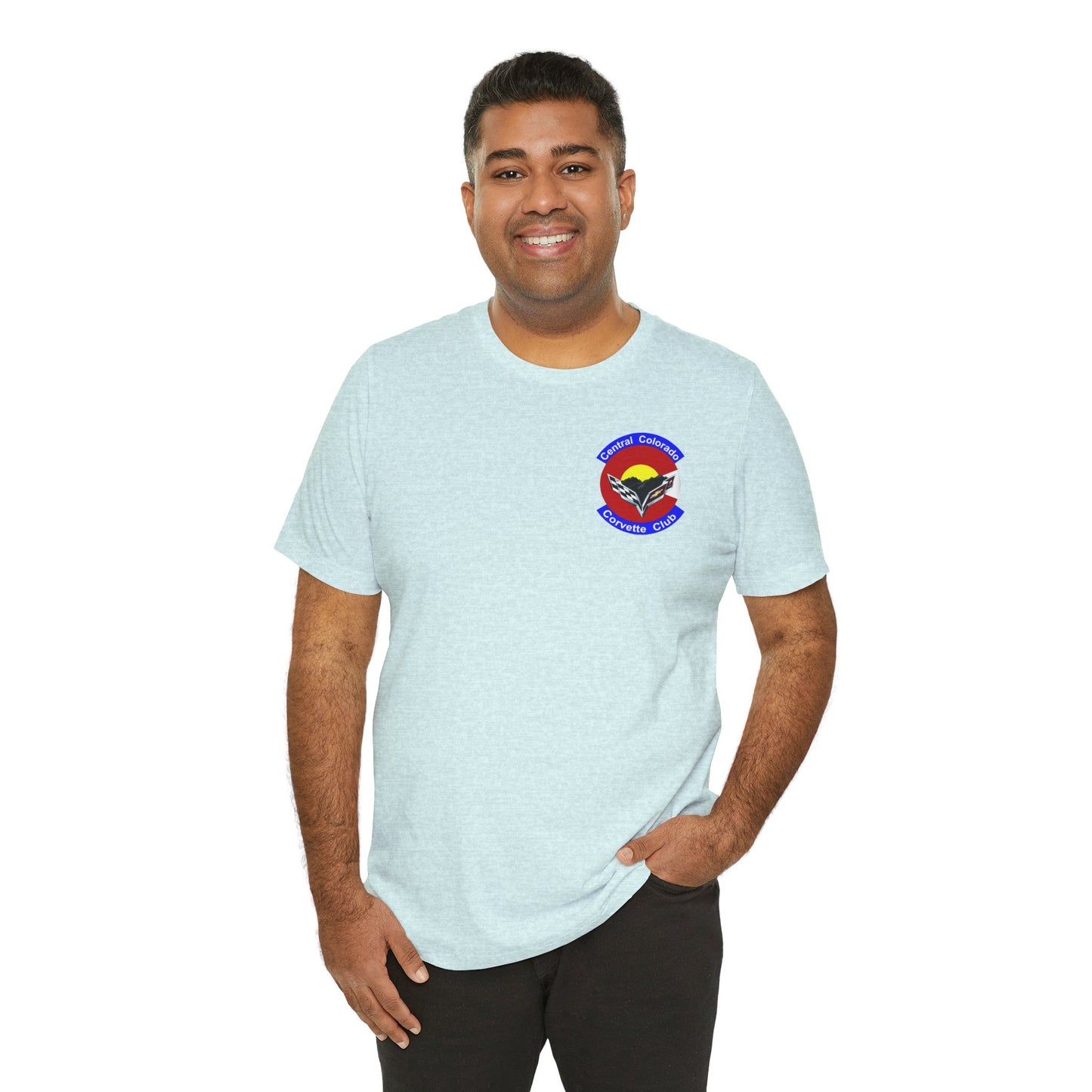 Central Colorado Corvette Club T‑Shirt — Front and Back Logos