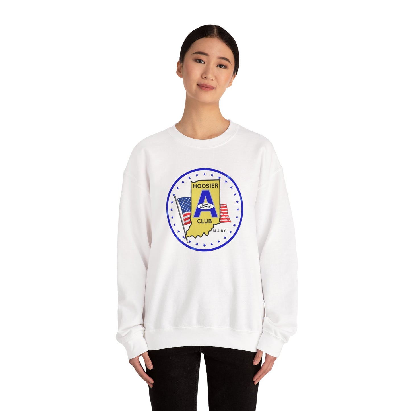 Hoosier A Ford Club Crewneck Sweatshirt — Indiana Pride Vintage Seal