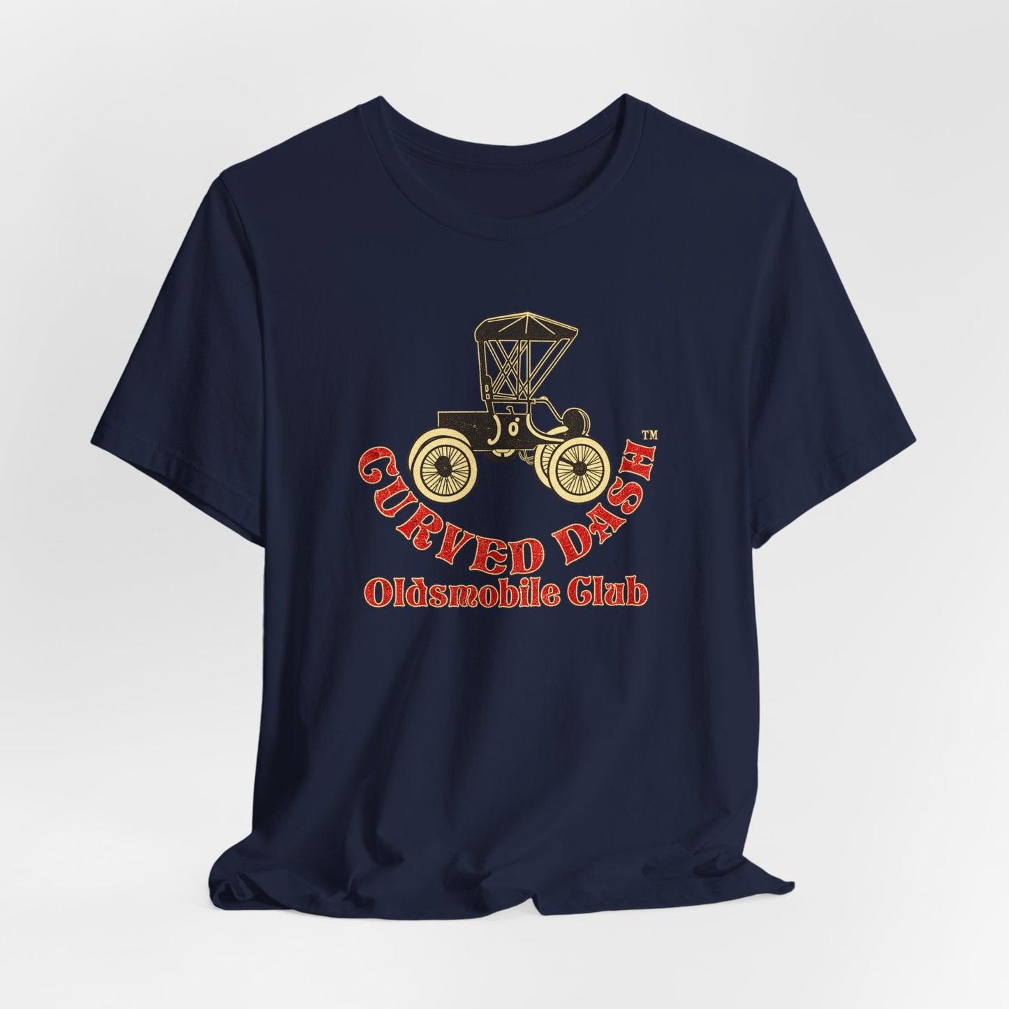 Curved Dash Oldsmobile Club T‑Shirt — Unisex Soft Short Sleeve Tee