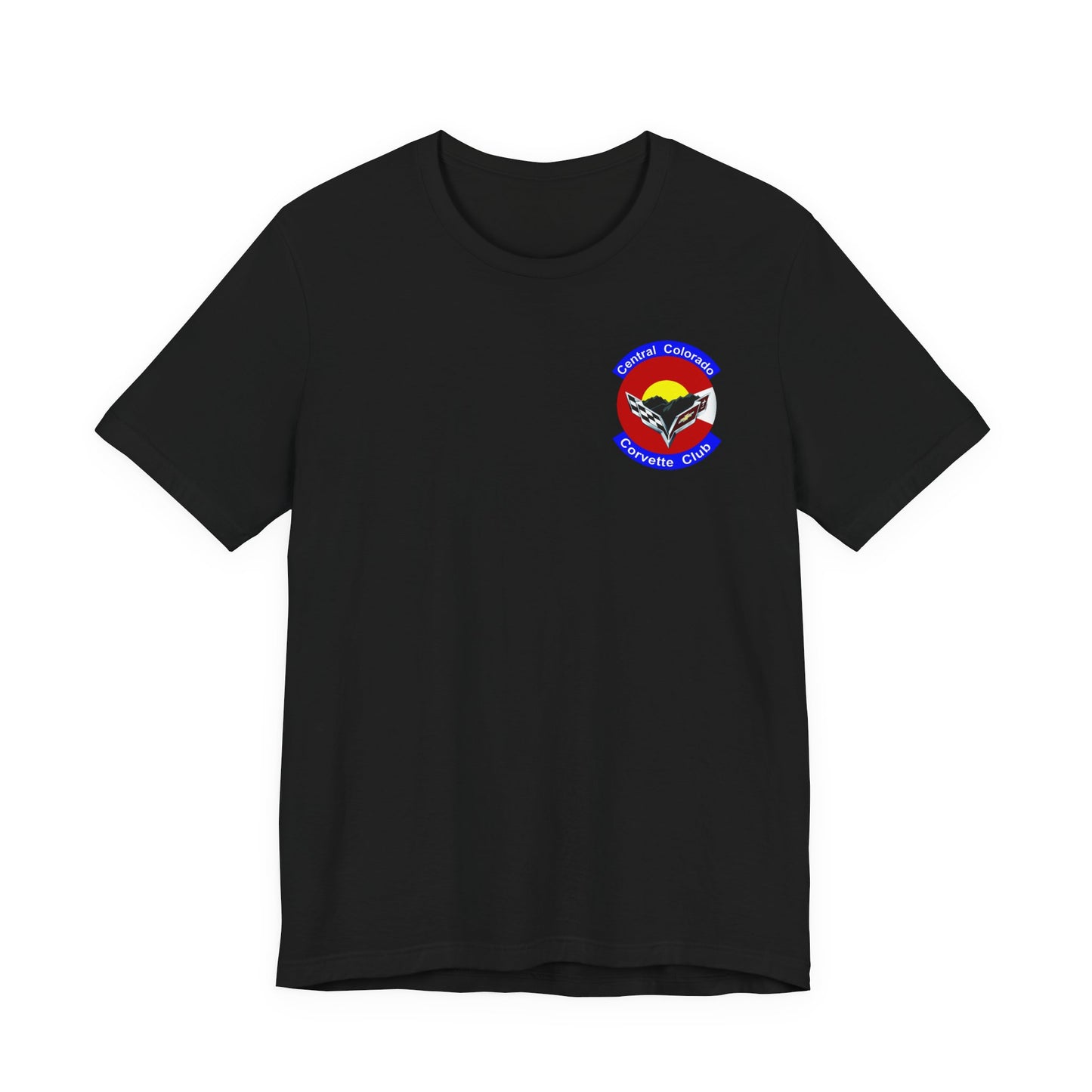 Central Colorado Corvette Club T‑Shirt — Front and Back Logos
