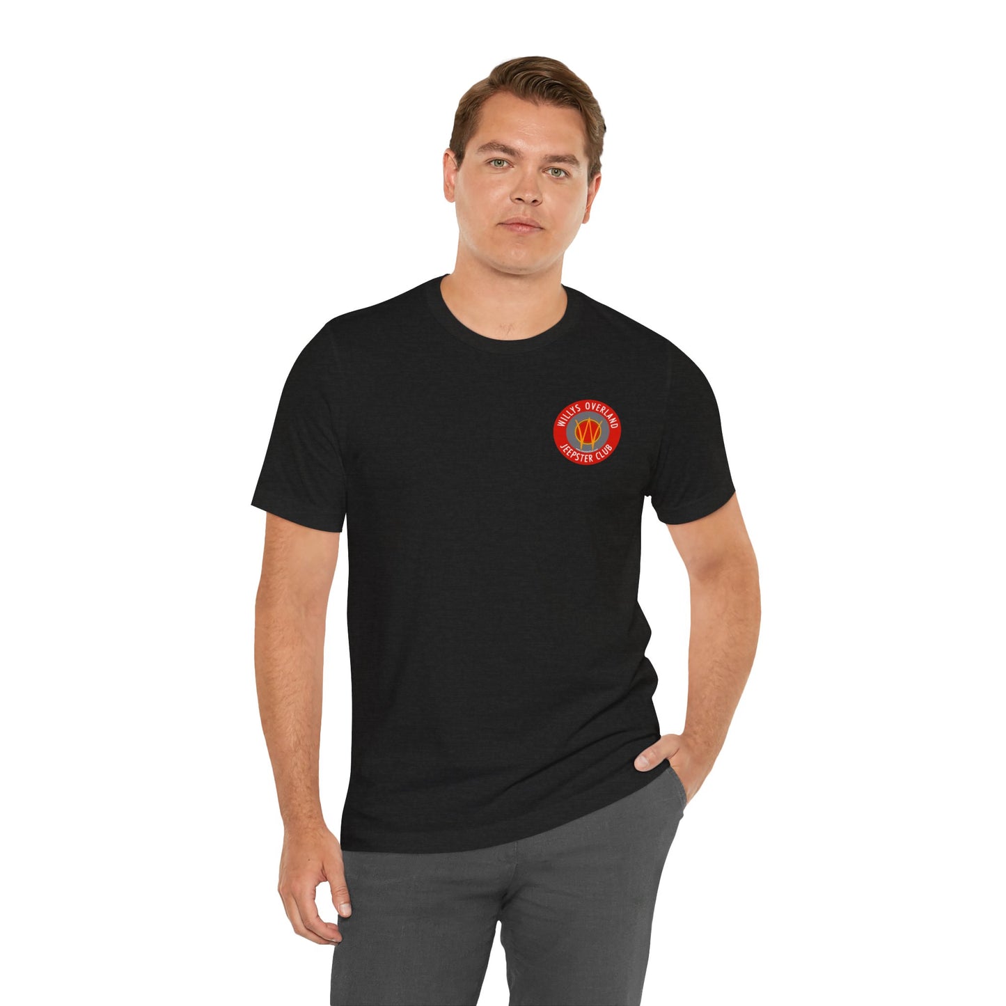 Willys Overland Jeepster Club T‑Shirt — Front and Back Logos