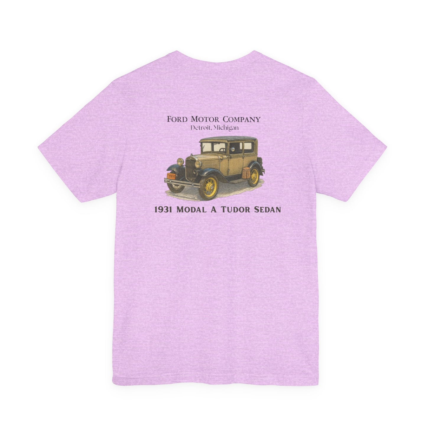 1931 Model A Ford Tudor Sedan Tee — Gold Coast chest logo