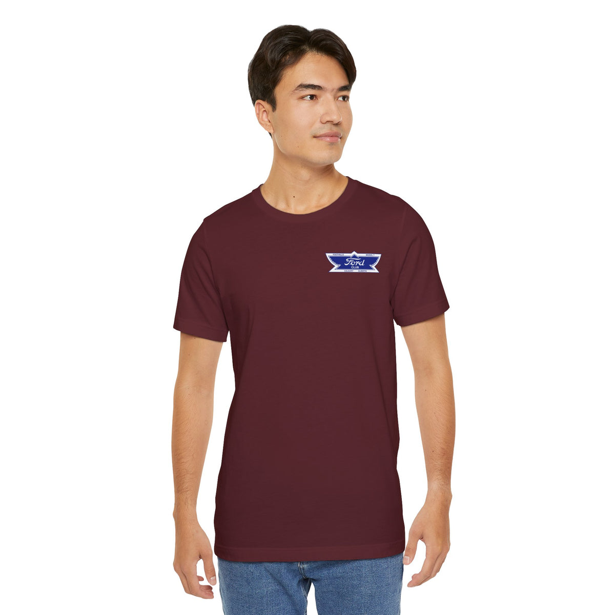 Foothills Model T Club Unisex Soft Tee — Small Front Logo