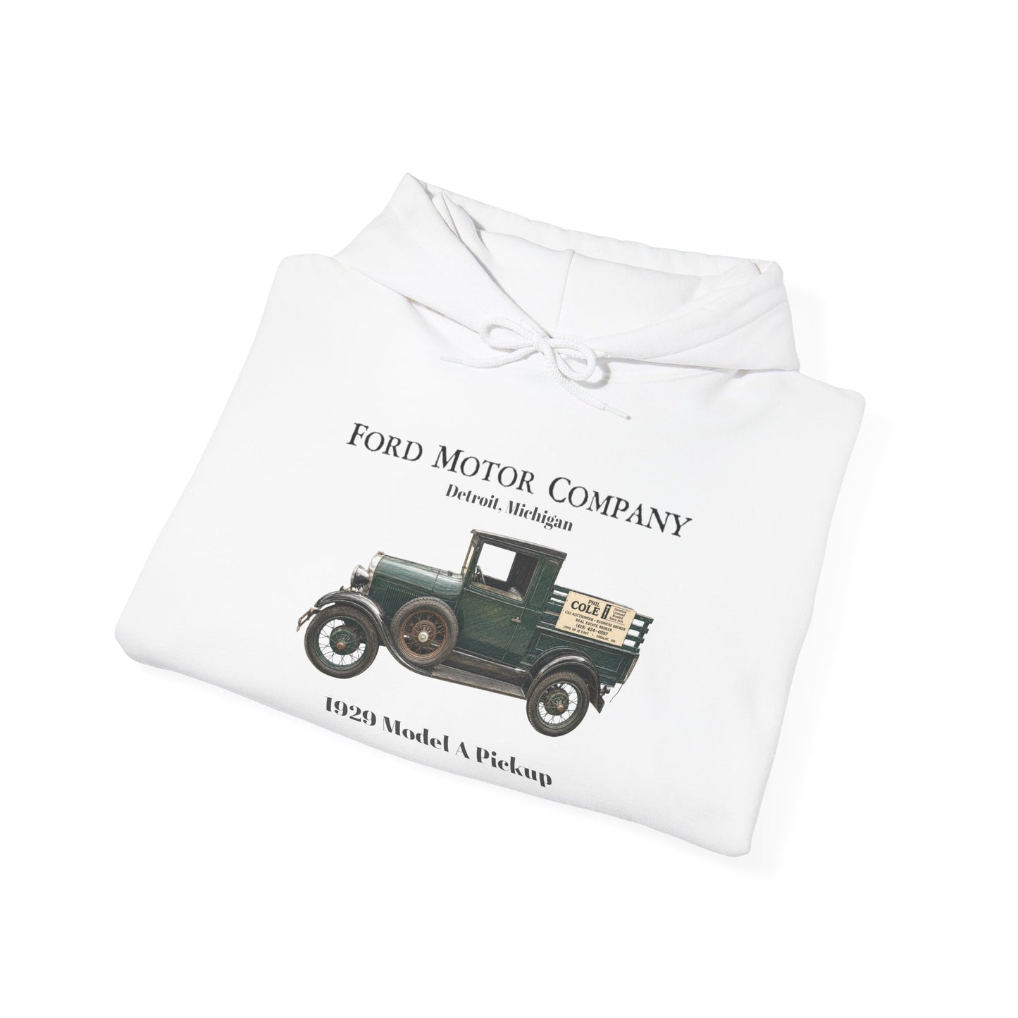 Model T Pickup Hoodie — Ford Motor Company Vintage 1929 Truck Sweatshirt