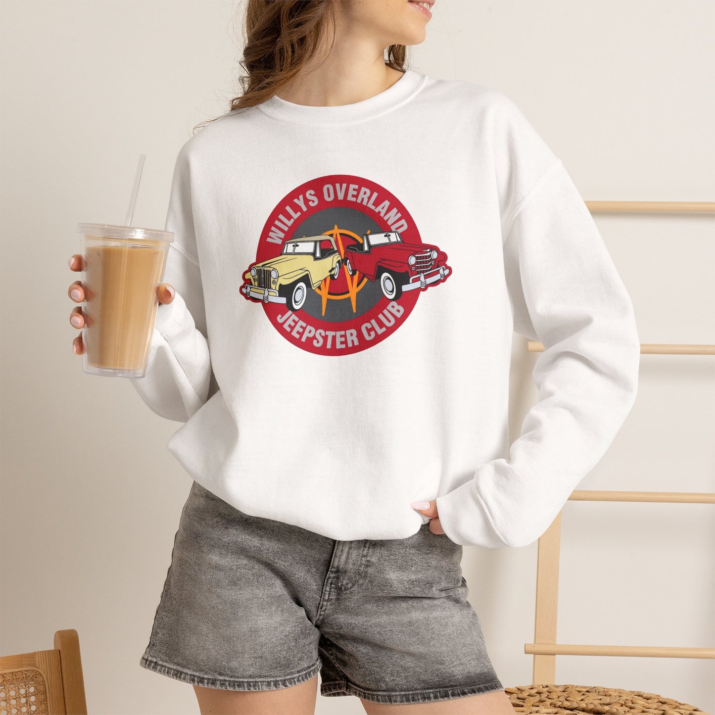 Willys Overland Jeepster Club Sweatshirt - Unisex Heavy Blend™ Crewneck Sweatshirt