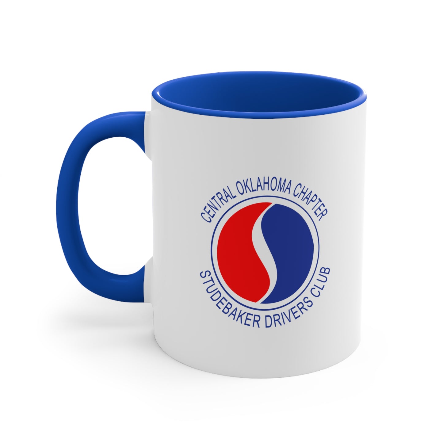 Central Oklahoma Chapter Studebaker Drivers Club Accent Mug — Central Oklahoma Chapter Logo