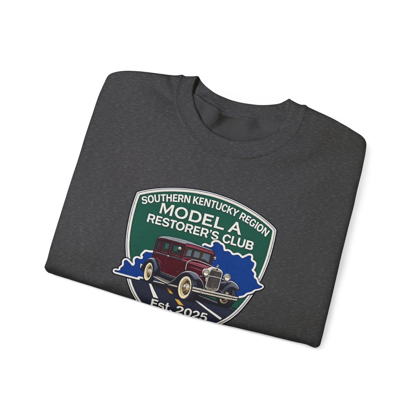 Southern Kentucky Region Model A Restorer's Club Crewneck Sweatshirt — Unisex Heavy Blend™ Gildan Crewneck Sweatshirt