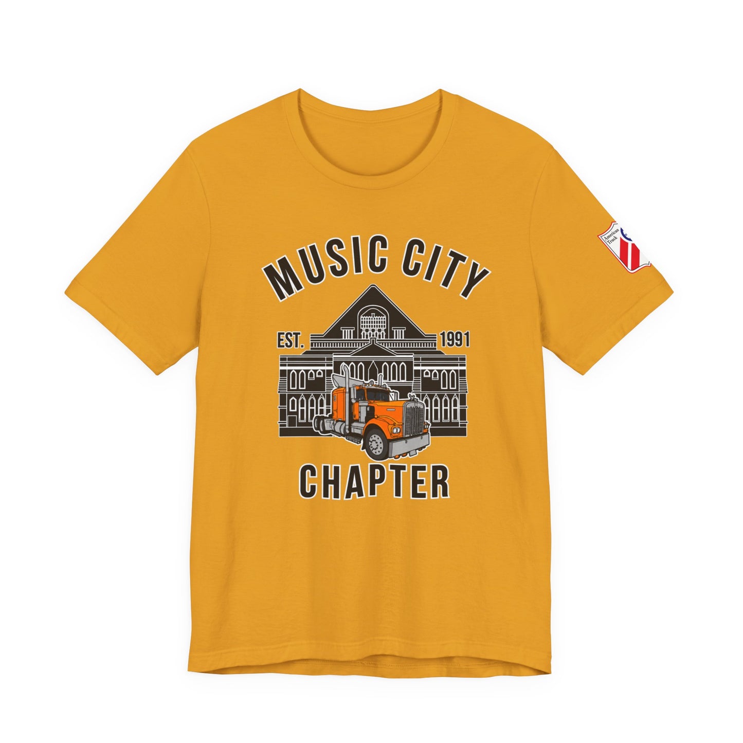 Music City Chapter ATHS Tee — Front Logo and Left Sleeve Logo