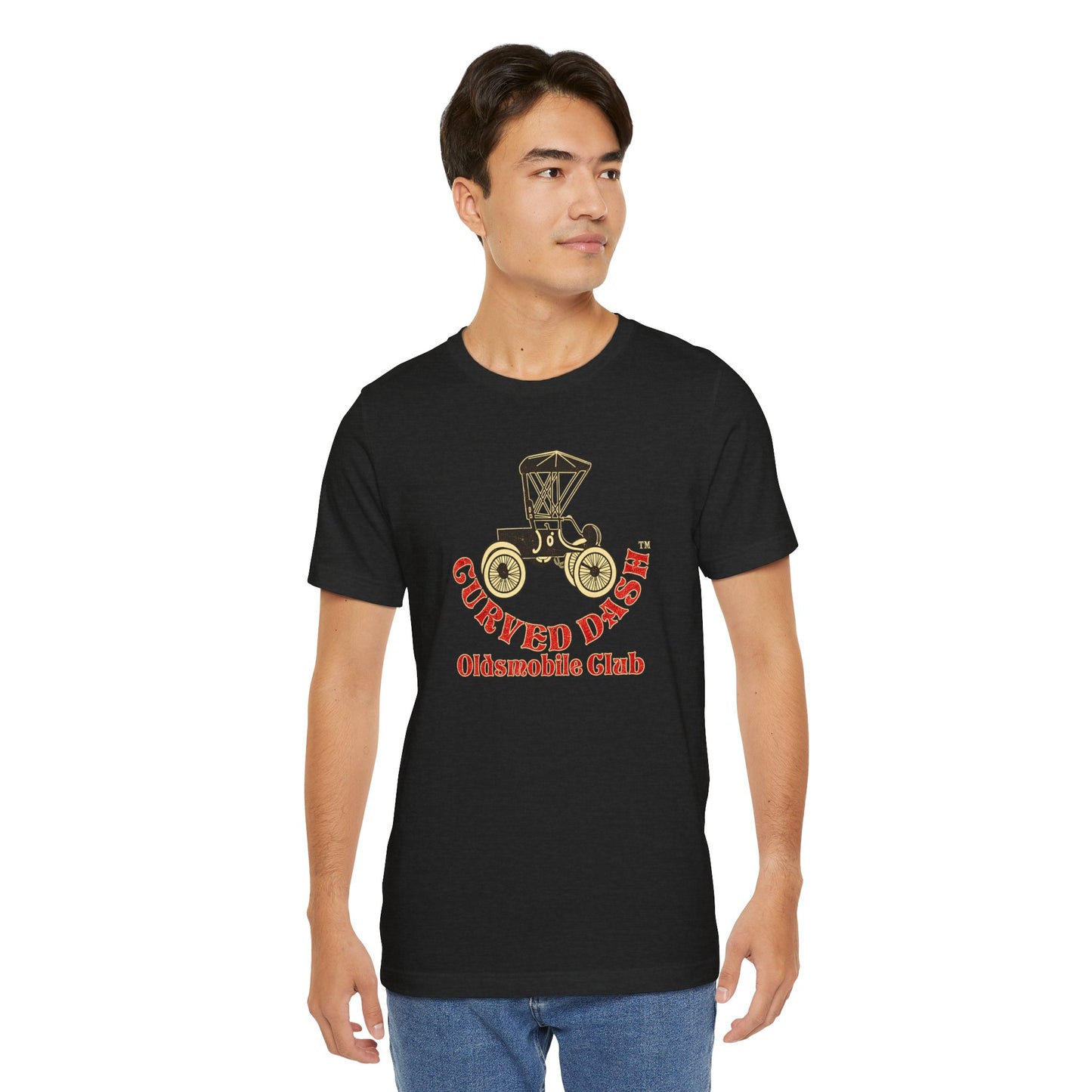 Curved Dash Oldsmobile Club T‑Shirt — Unisex Soft Short Sleeve Tee