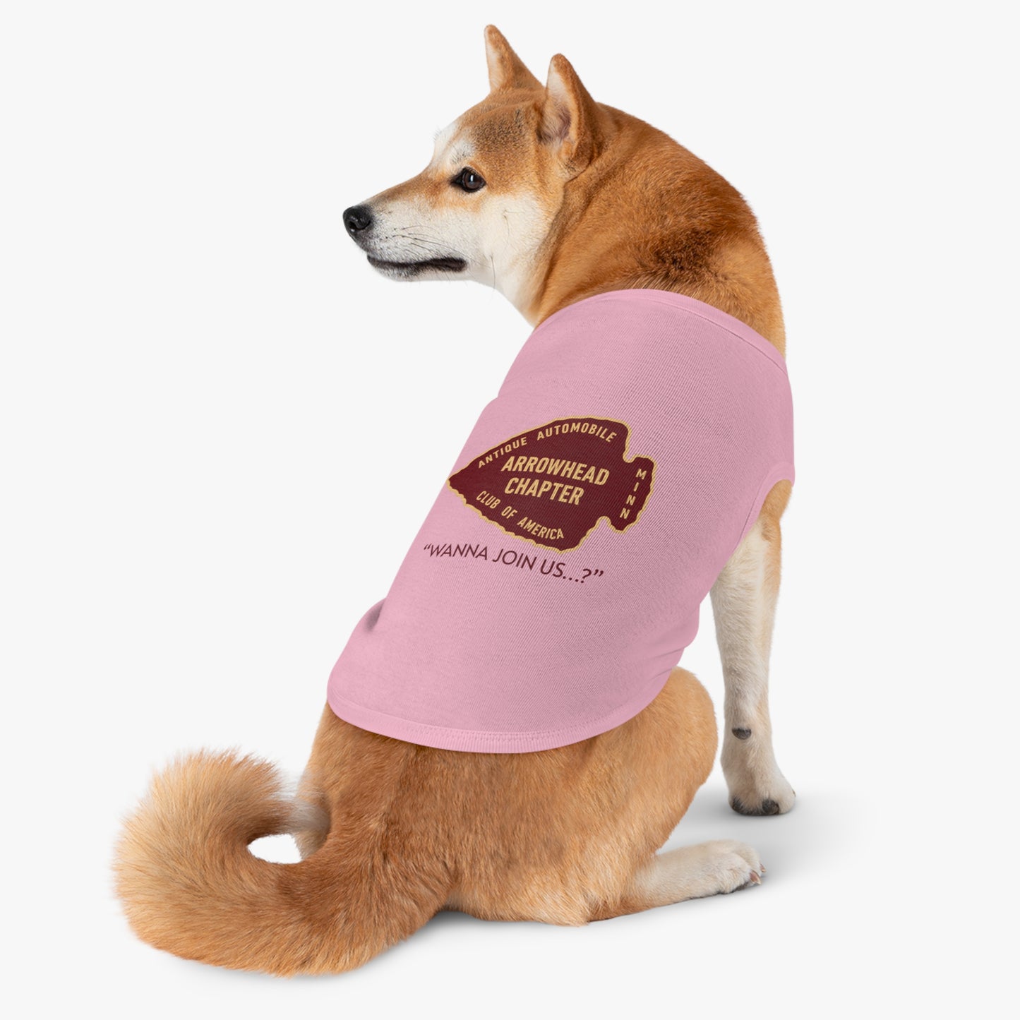 Arrowhead Chapter AACA Pet Tank Top – Vintage Automobile Club Dog Shirt
