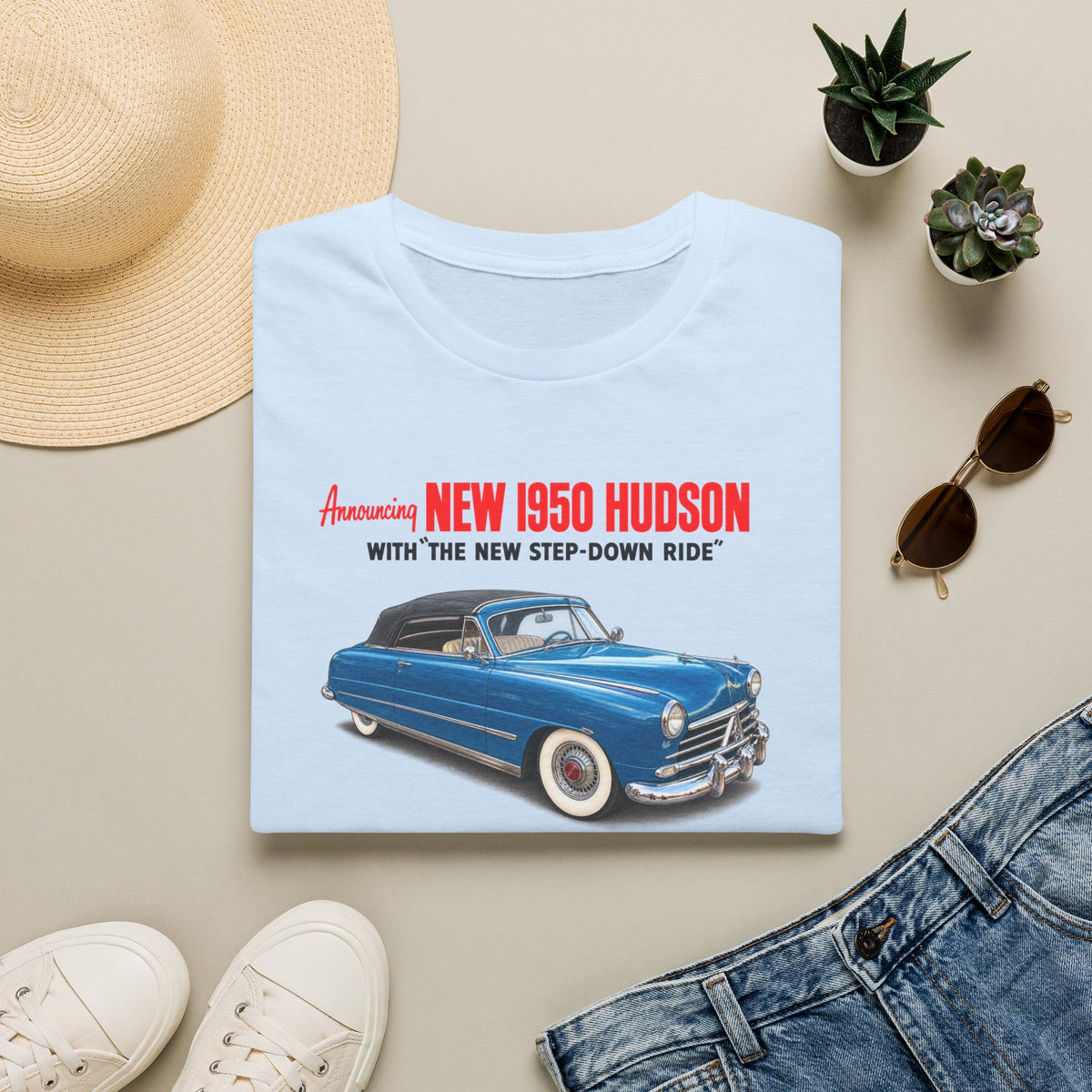 1950 Hudson Commodore Six Convertible Brougham Tee – Unisex Softstyle T-Shirt