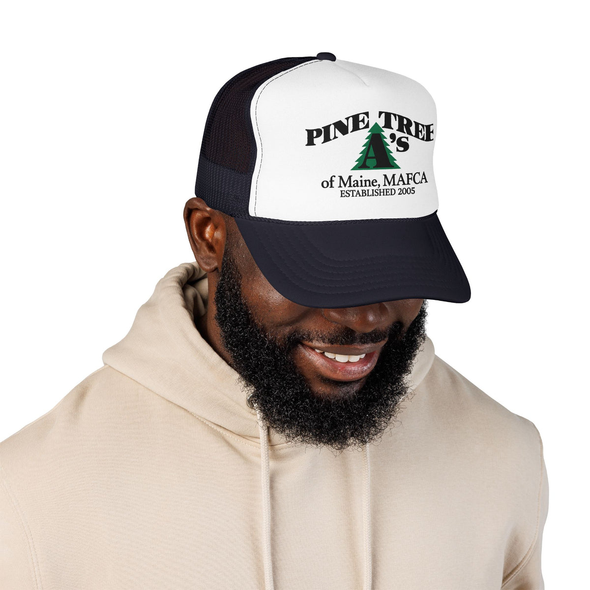 Pine Tree A's of Maine, MAFCA Foam Printed Trucker Hat