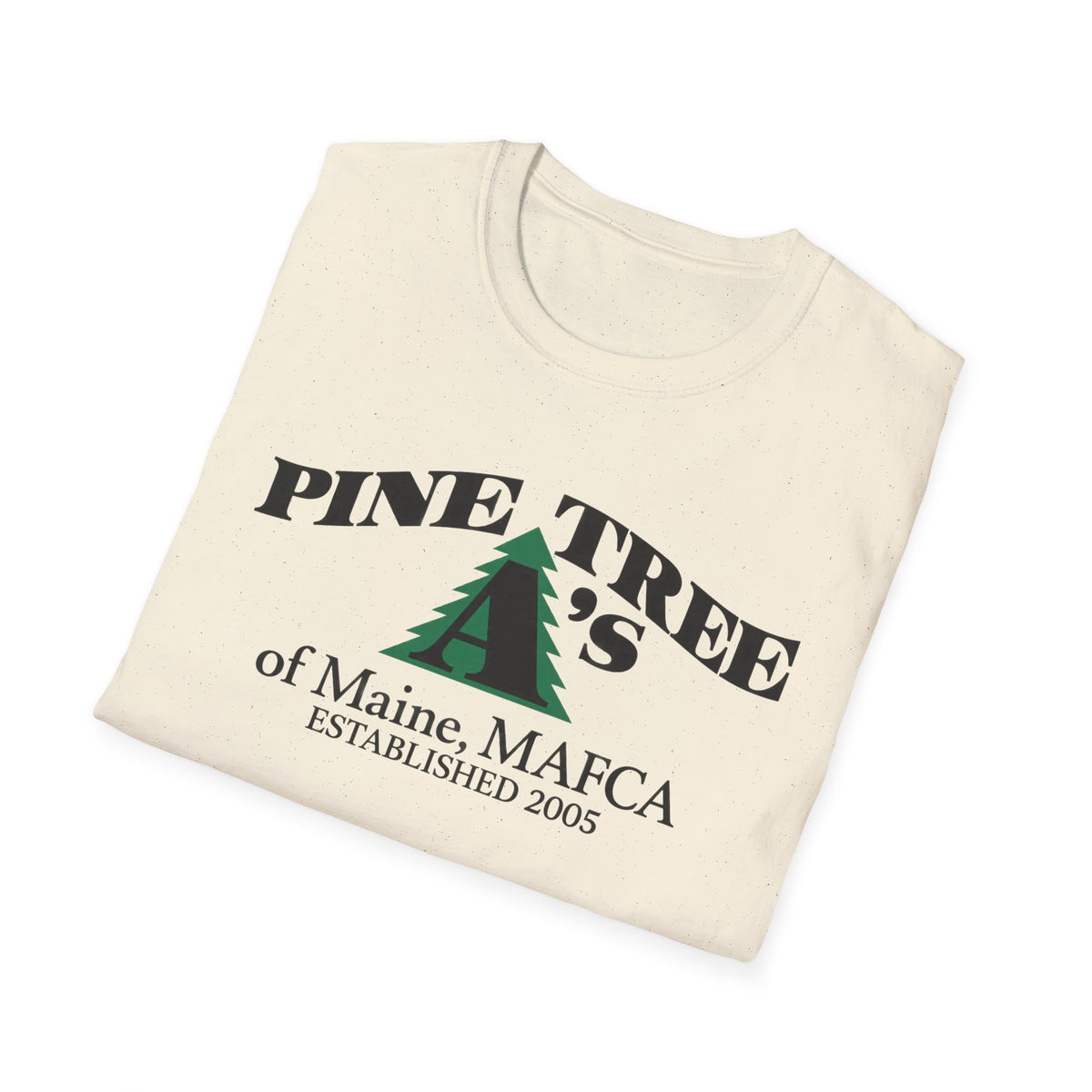 Pine Tree A's of Maine, MAFCA T-Shirt — Unisex Softstyle T-Shirt
