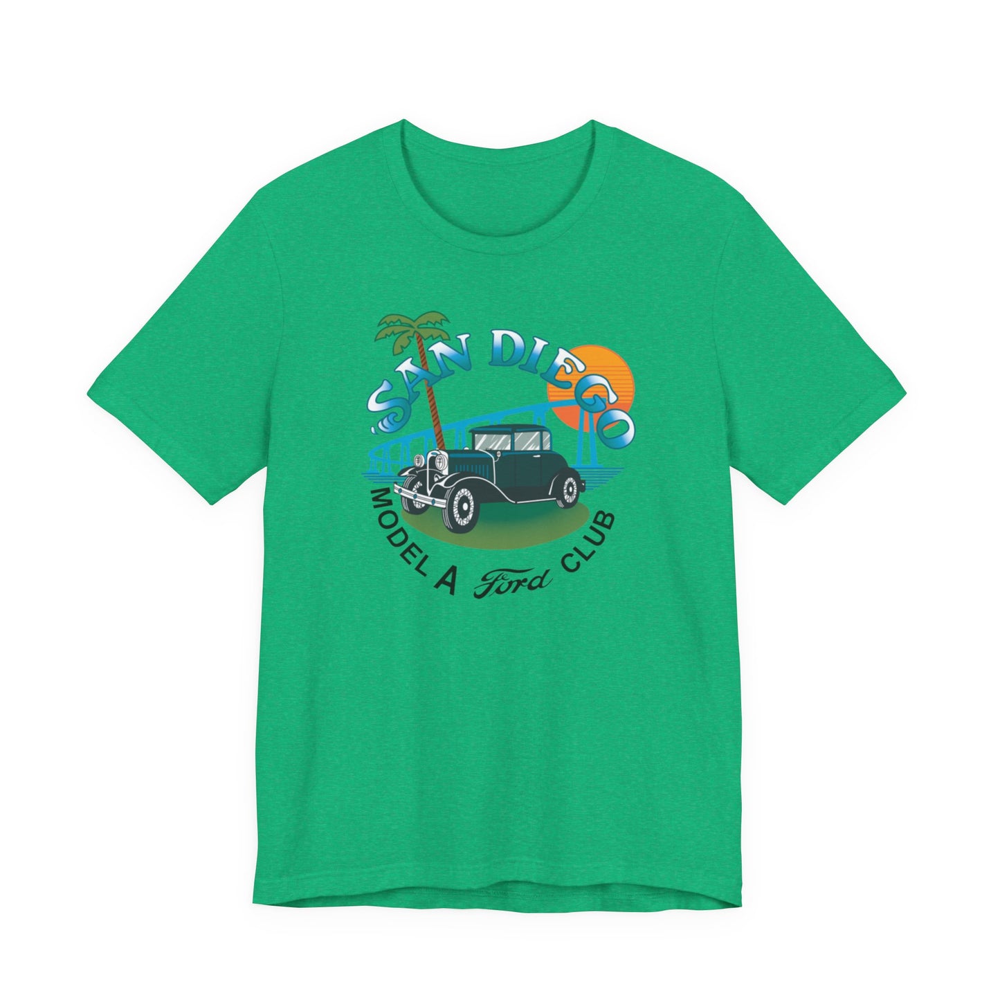 San Diego Model A Ford Club Tee — Large Front Logo