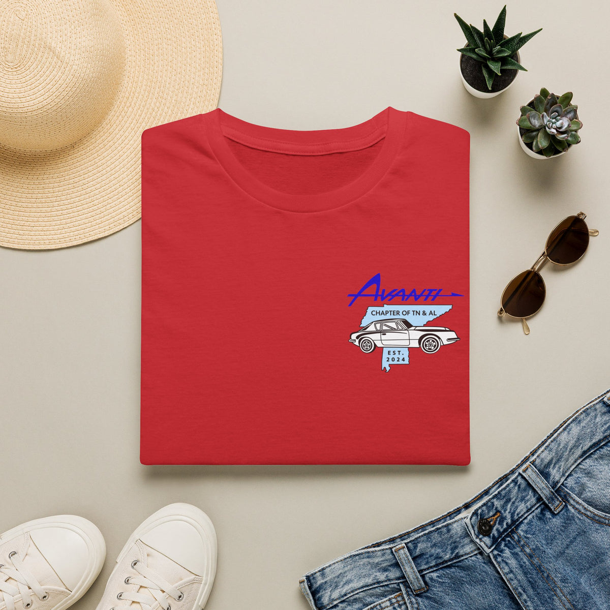 Avanti Chapter of TN & AL T‑Shirt with Front and Back Logos — Unisex Softstyle T-Shirt